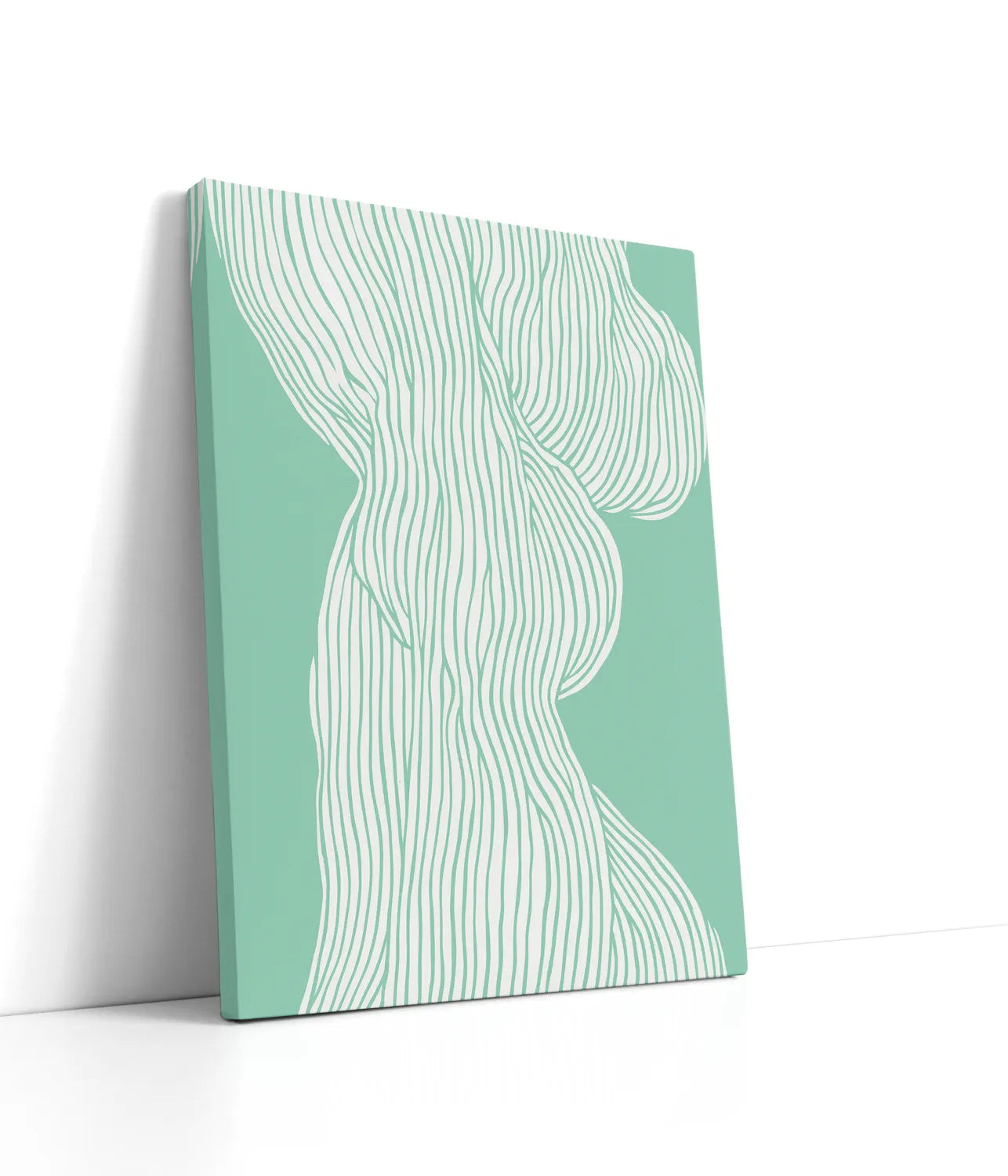 Fibers No 1 (mint) Plakat Lærred