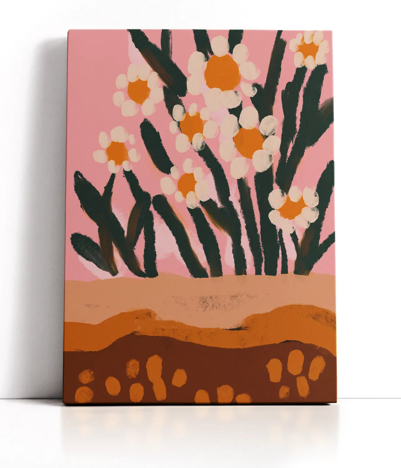 Pastel Flower Impression No 3 Lærred