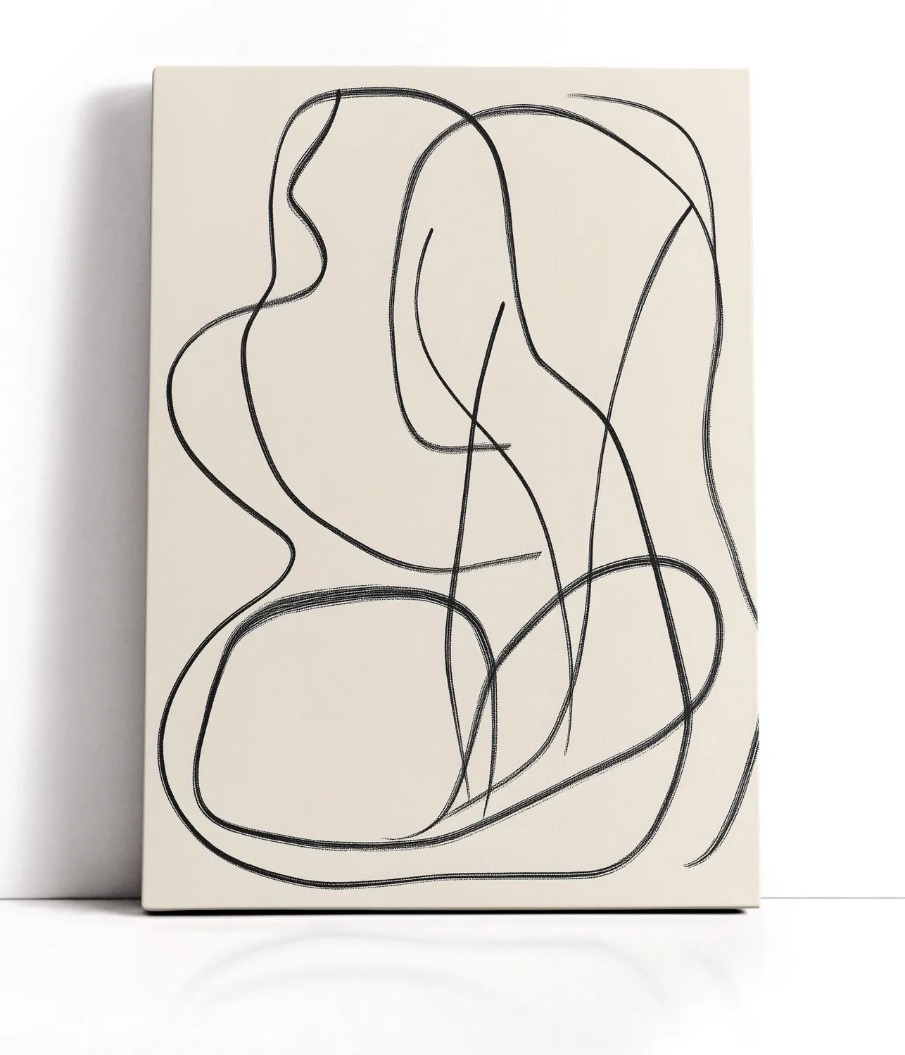 Abstract Scribble No4 Lærred