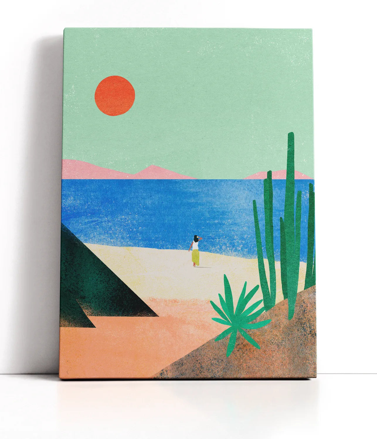 Beach Girl ii Lærred