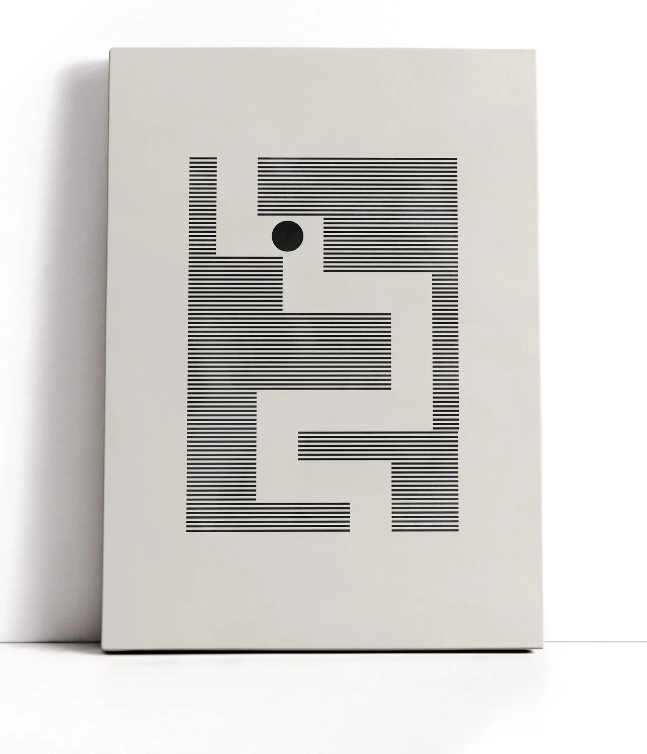 Minimalist Maze Lærred
