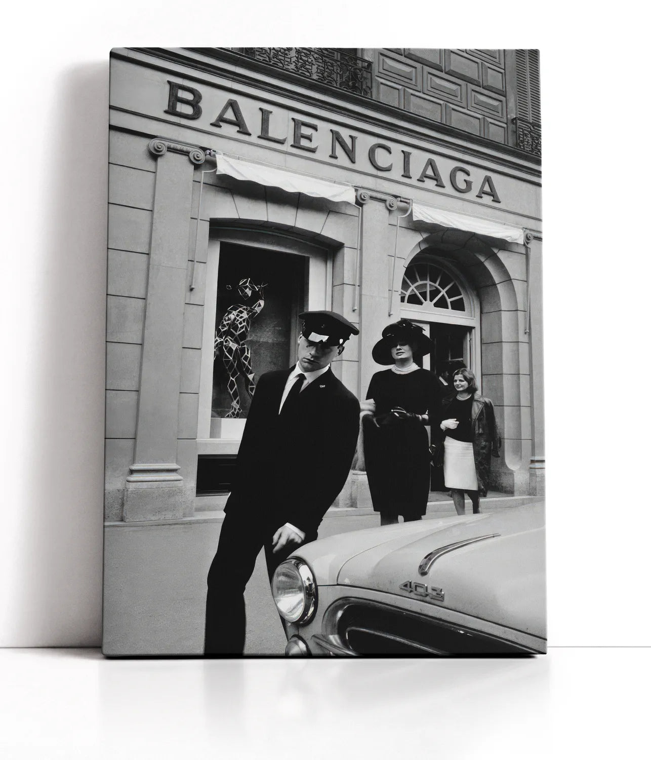 Balenciaga Front Lærred