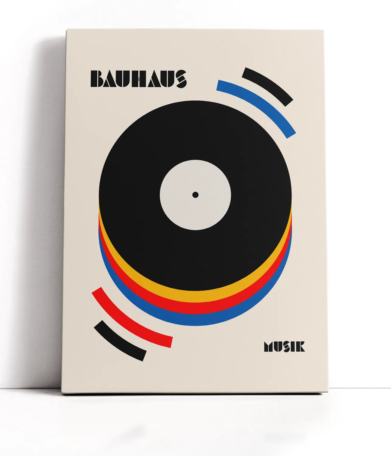 Bauhaus Musik Retro Illustration Lærred