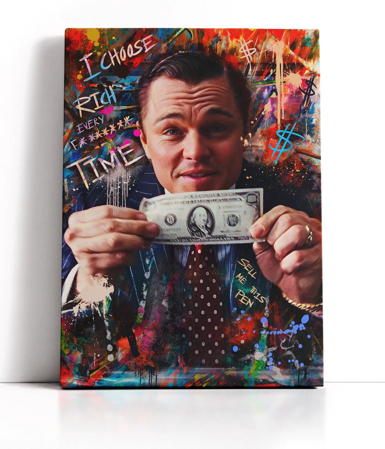 Wolf og Wallstreet Lærred