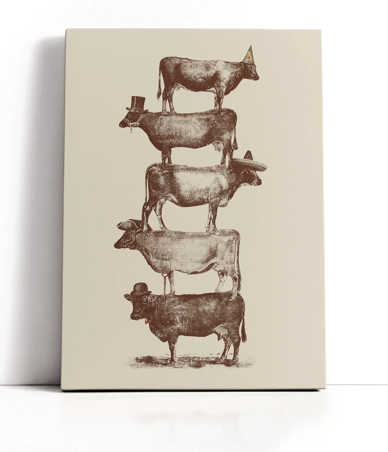 Cow Cow Nuts Lærred