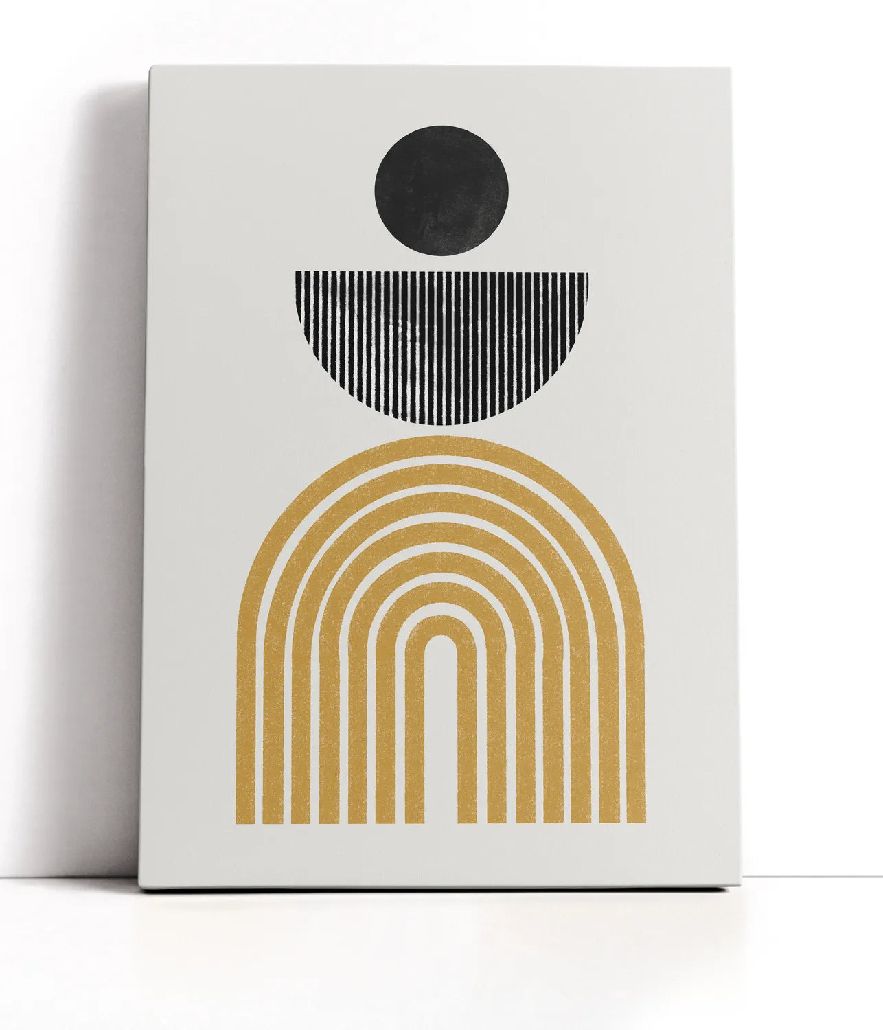 Midcentury Composition Lærred