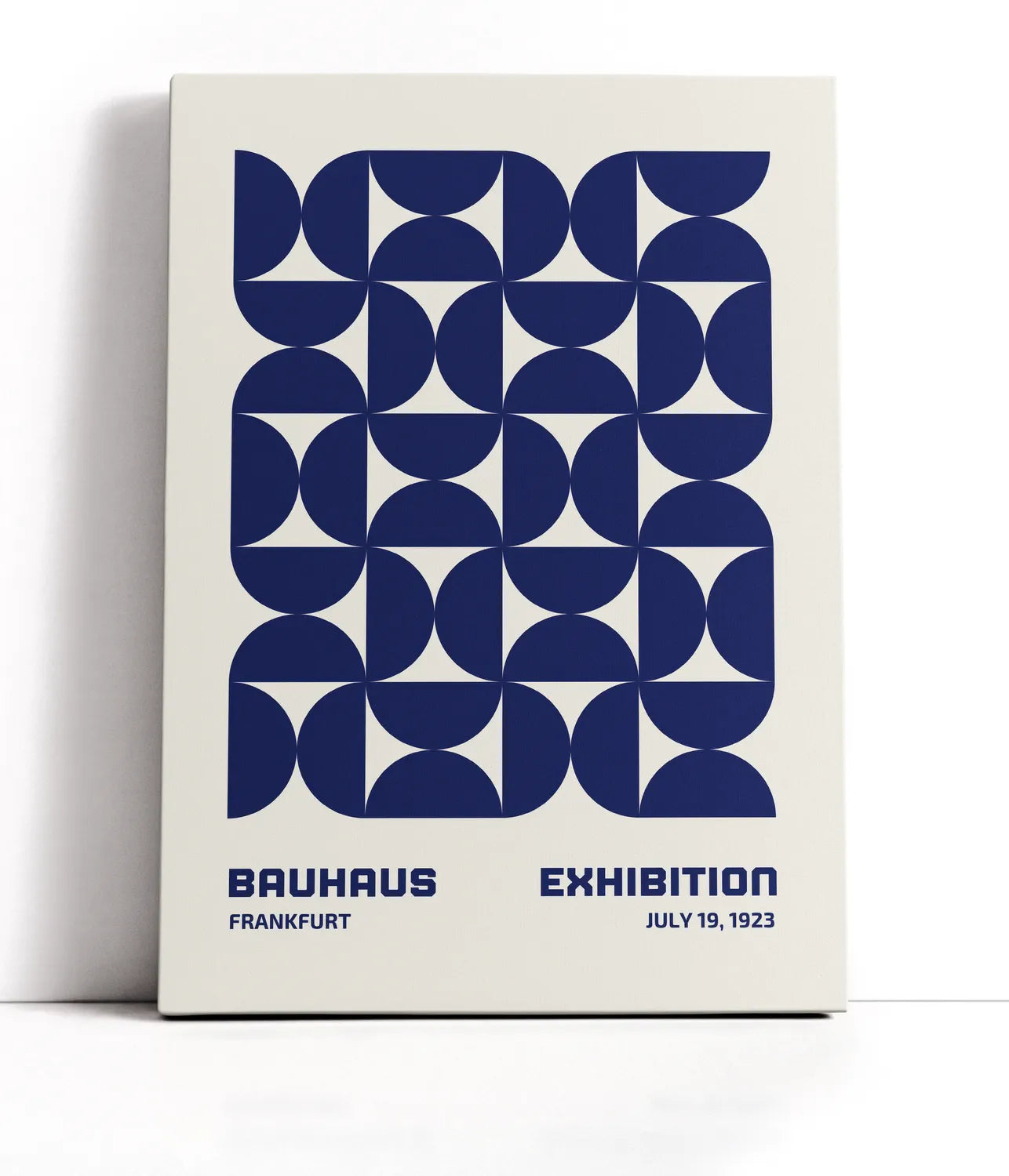 Bauhaus Blue Hourglass Lærred