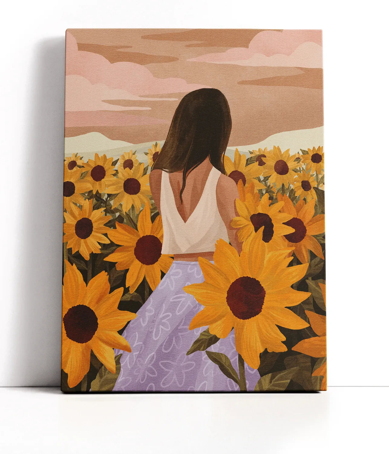 Sunflower Evenings Lærred