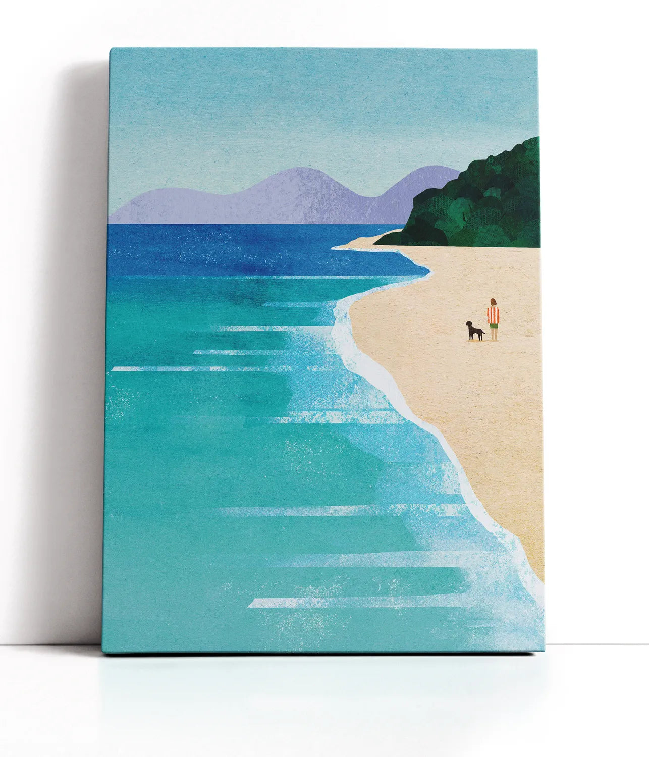 Beach Girl iii Lærred