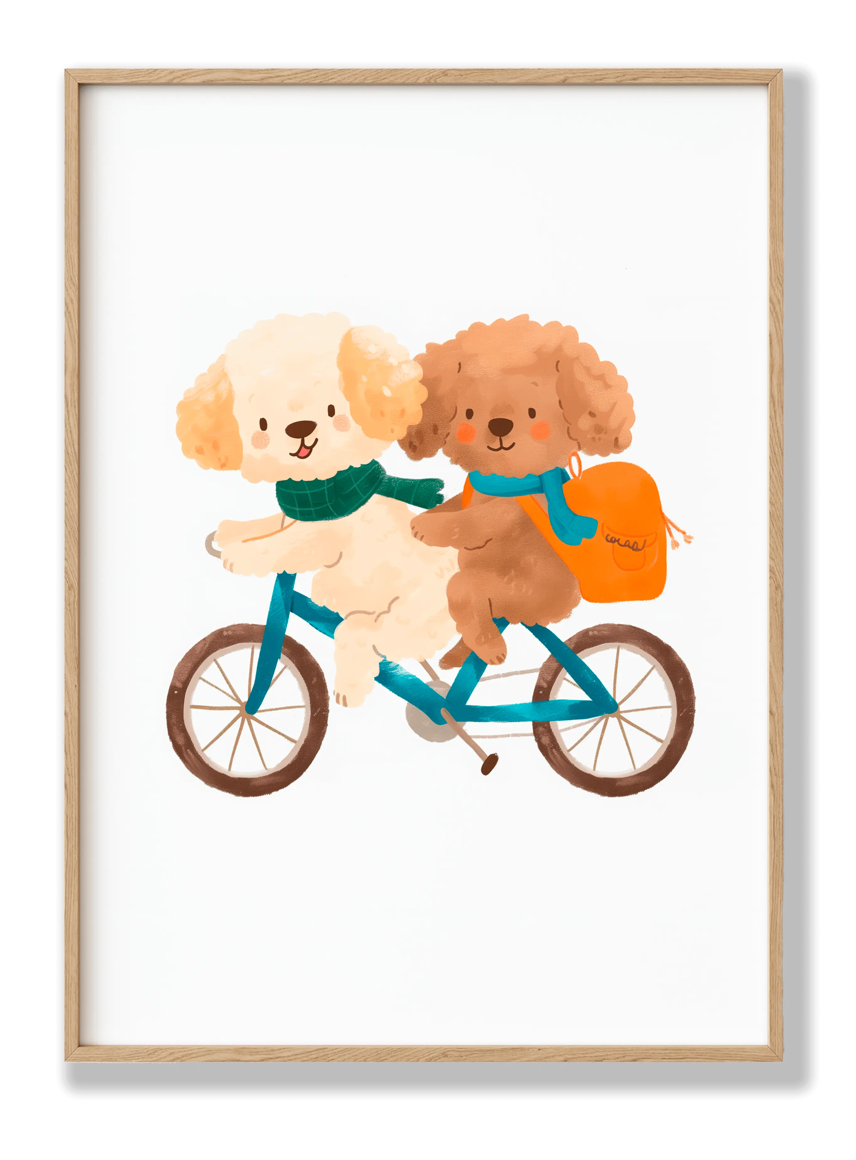 Dogs On Bicycles Plakat