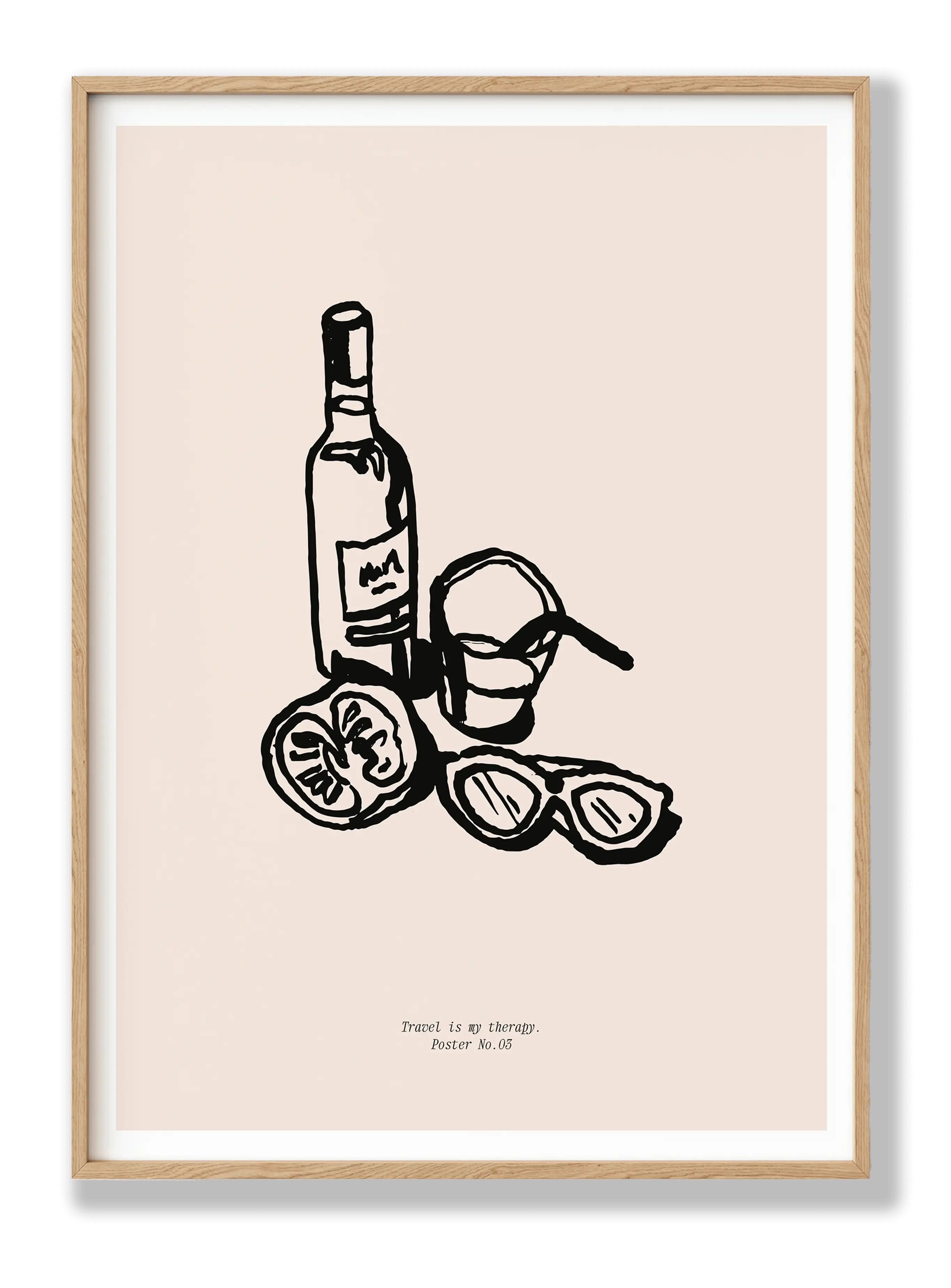 Travel Is Therapy Plakat