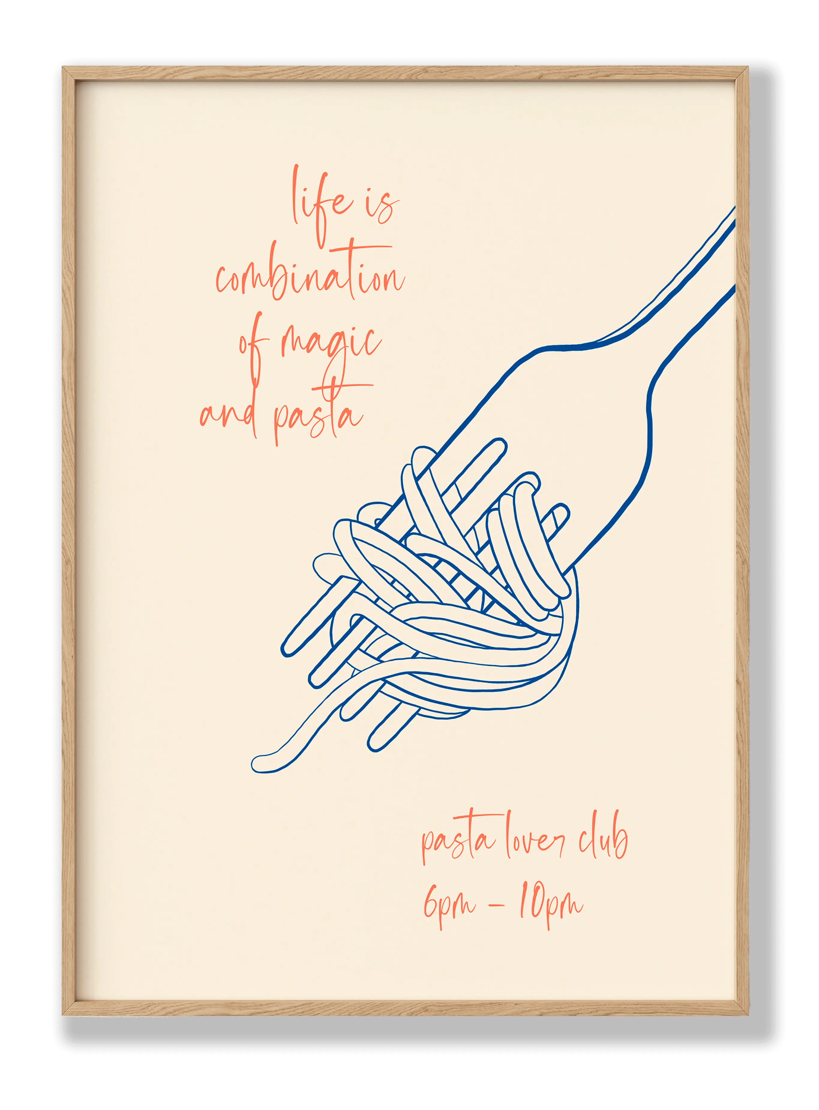Magic And Pasta Plakat