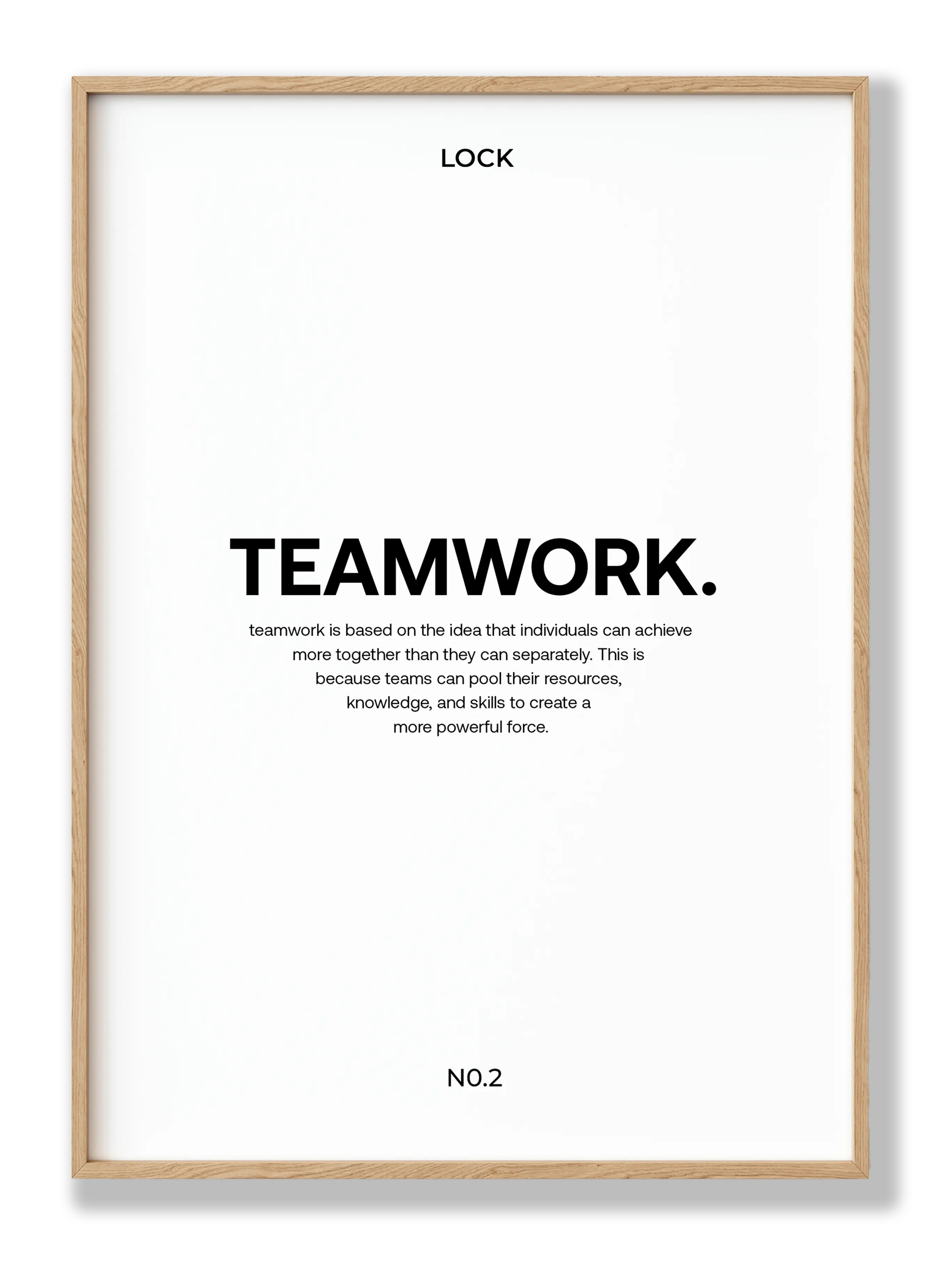 Teamwork Plakat