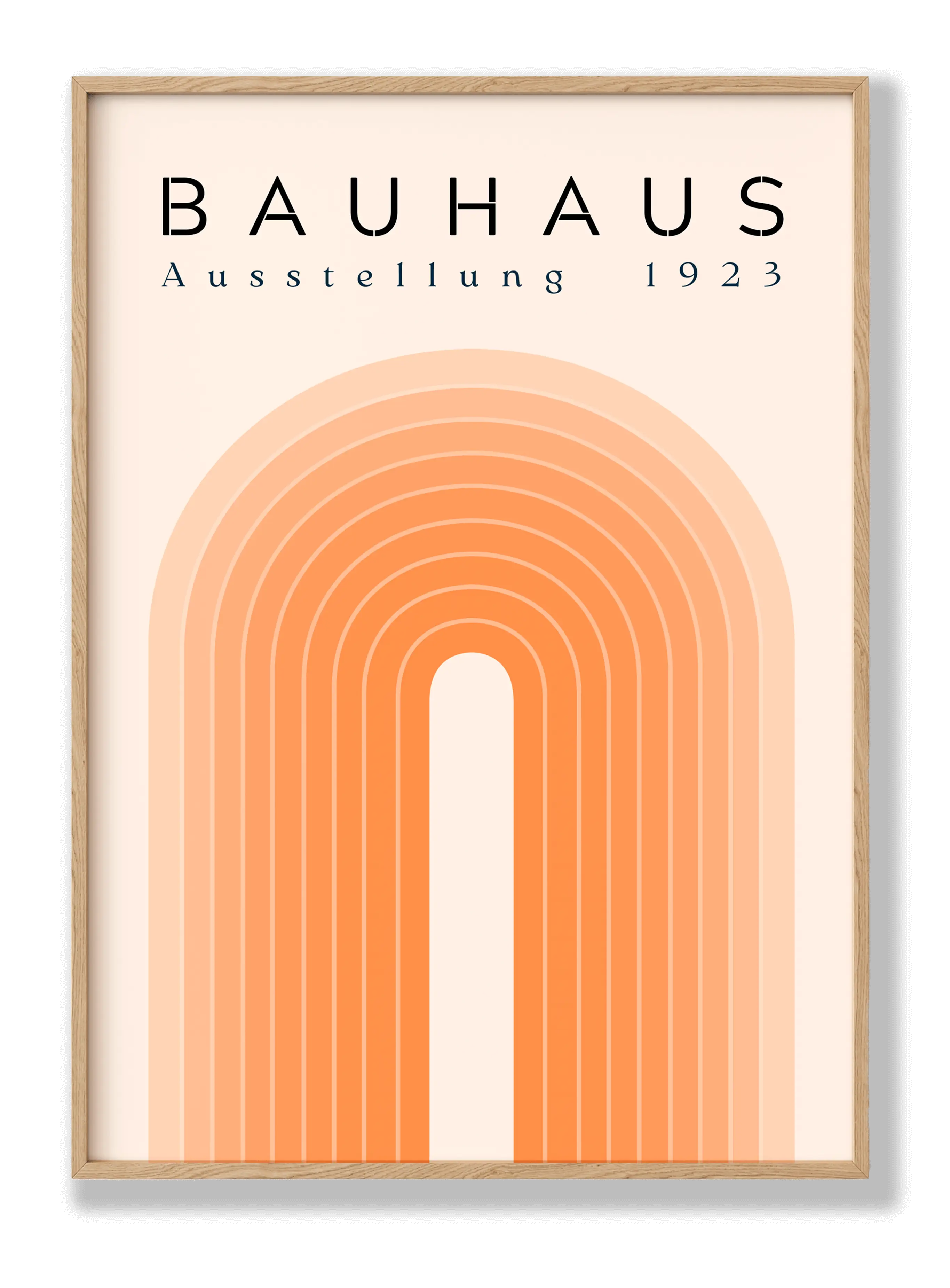 Bauhaus Orange Bridge Poster