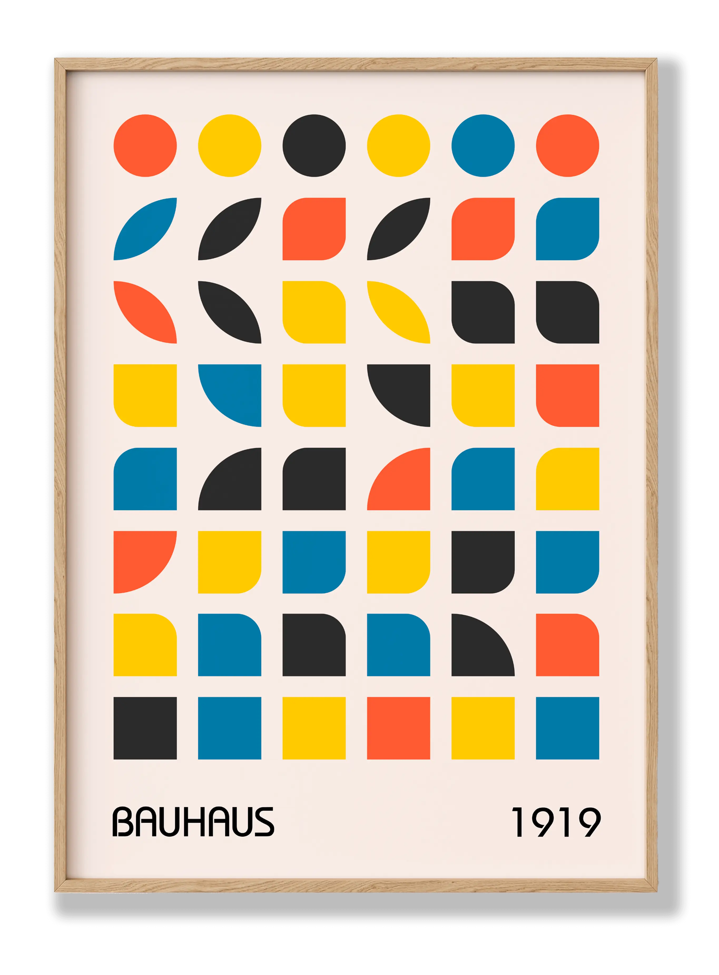 Bauhaus Shape Color Plakat