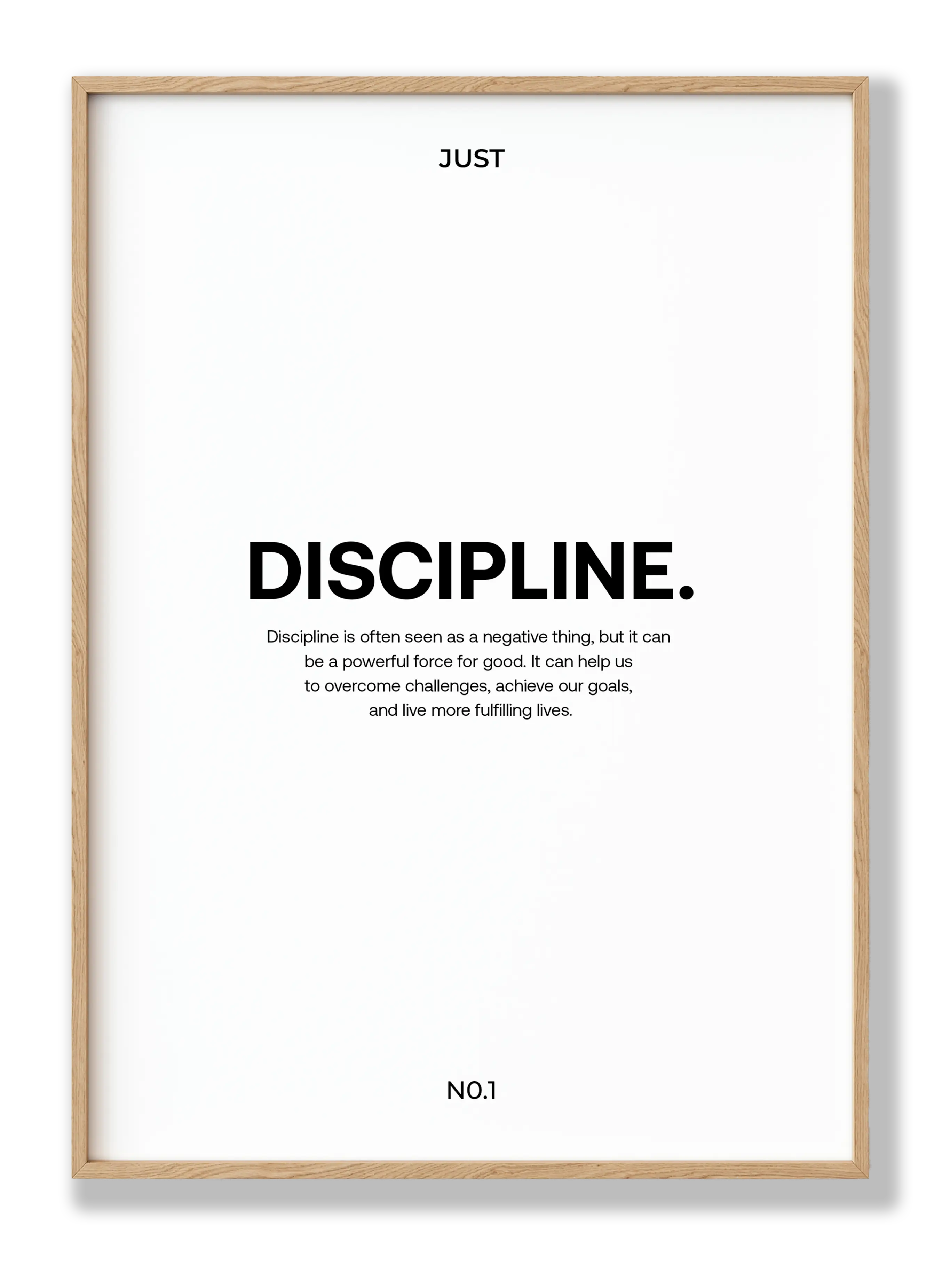 Discipline Plakat