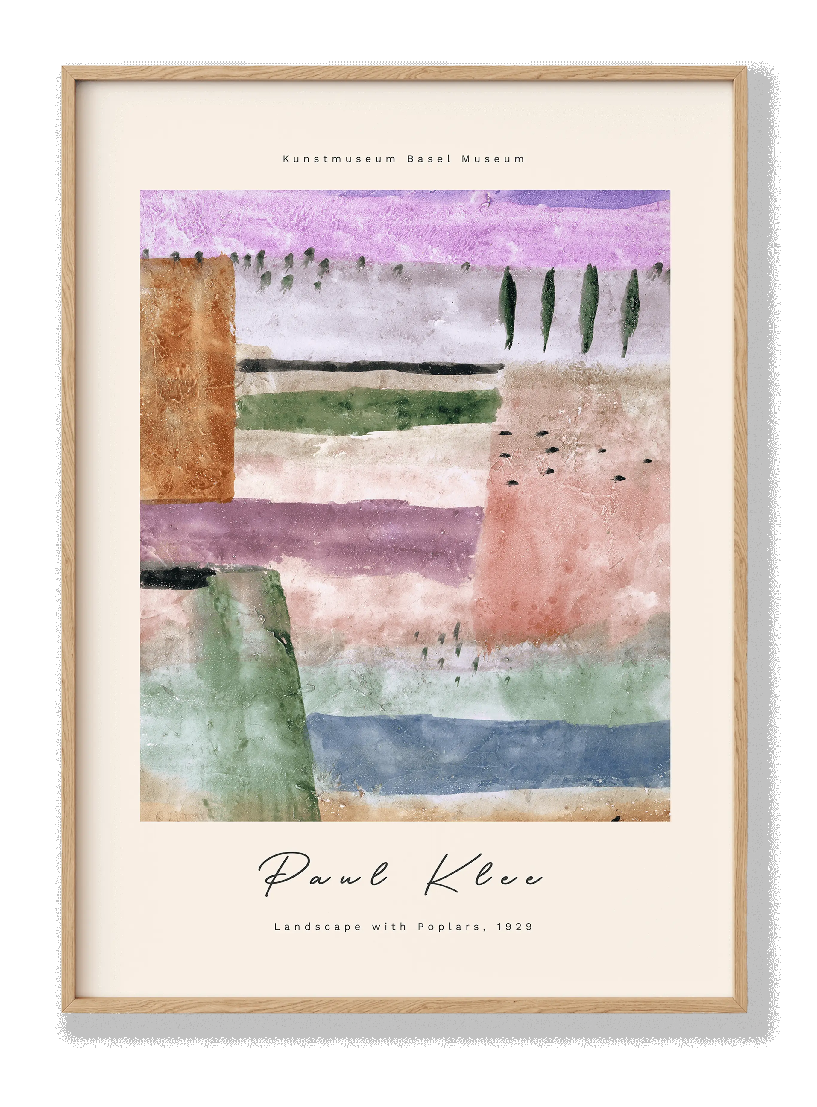Paul Klee - Landscape With Poplars 2 Poster