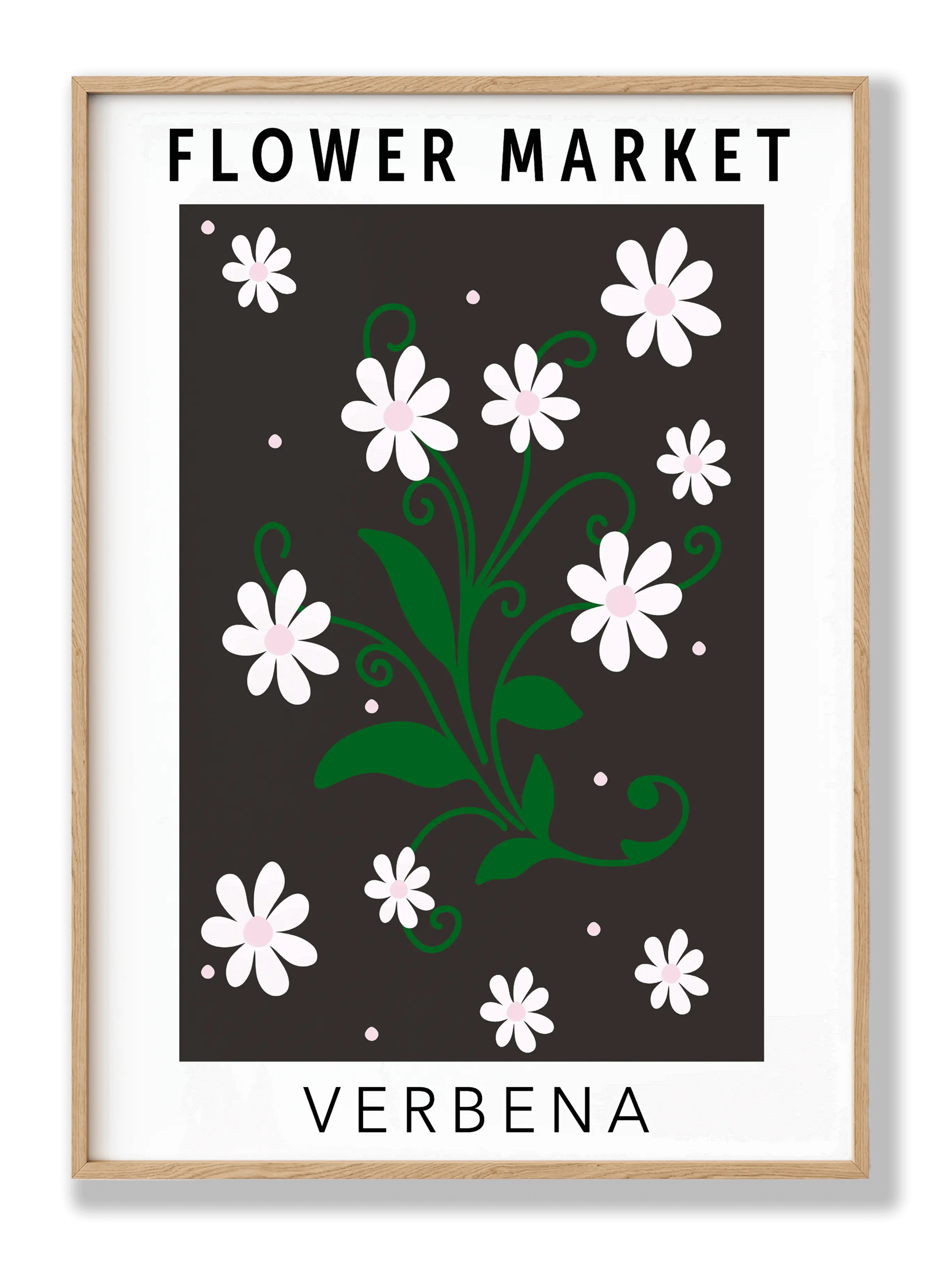 Flower Market Verbena Plakat