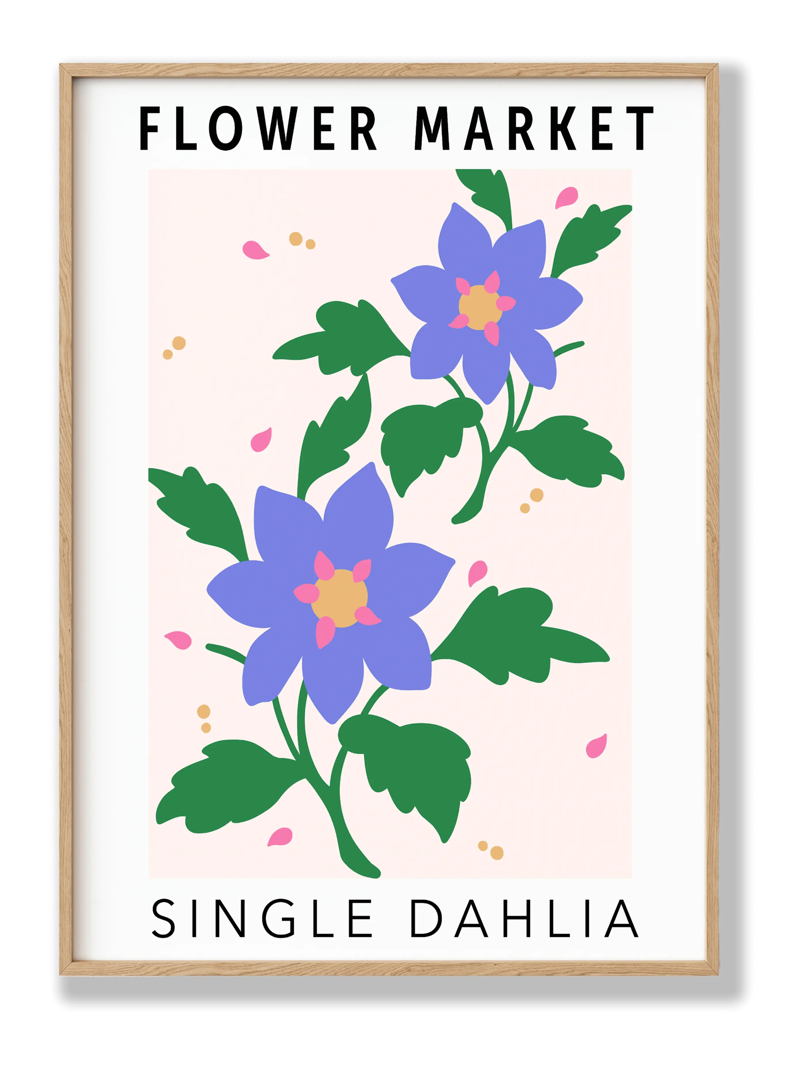 Flower Market Single Dahlia Plakat