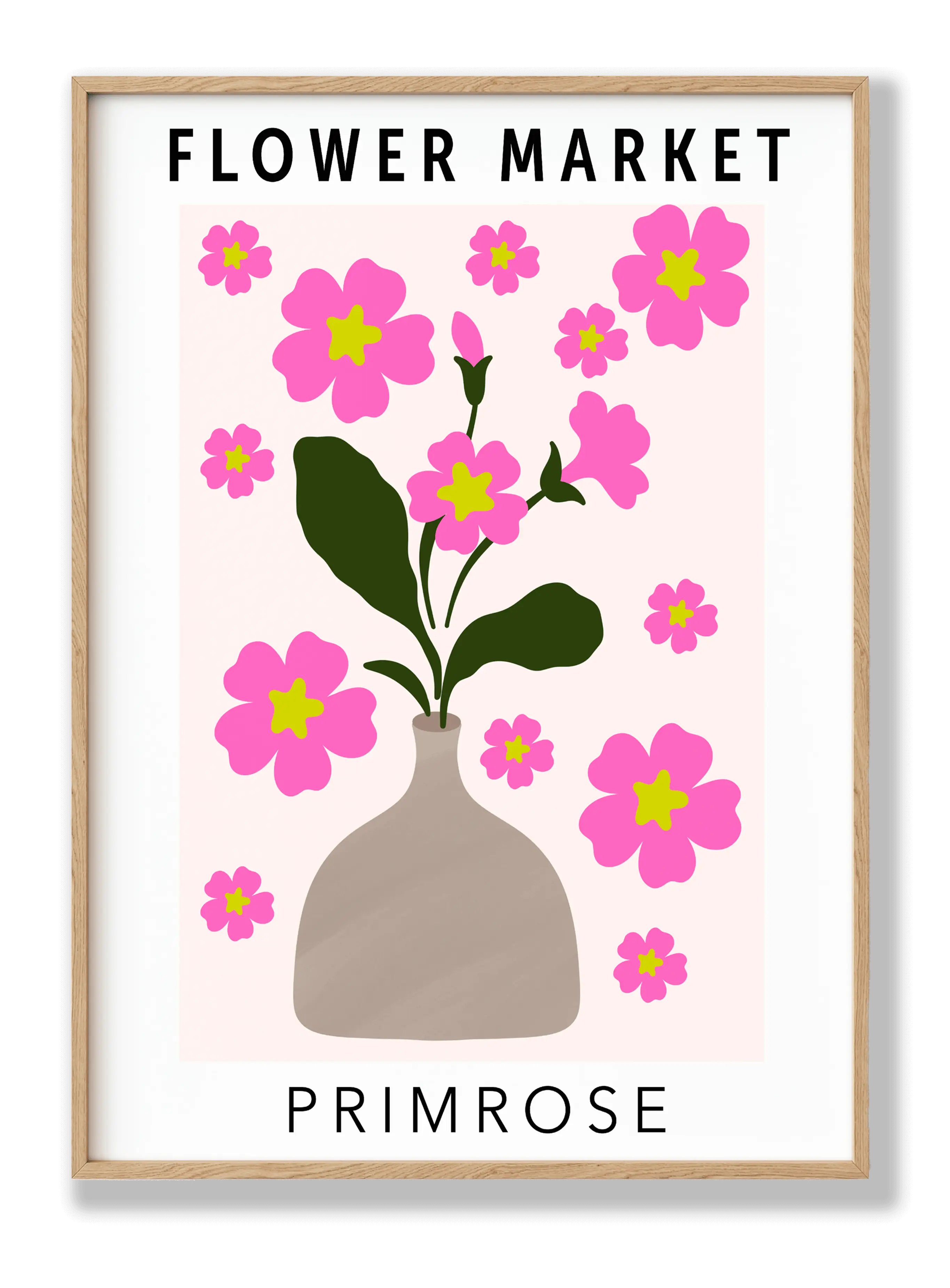 Flower Market Primrose Poster