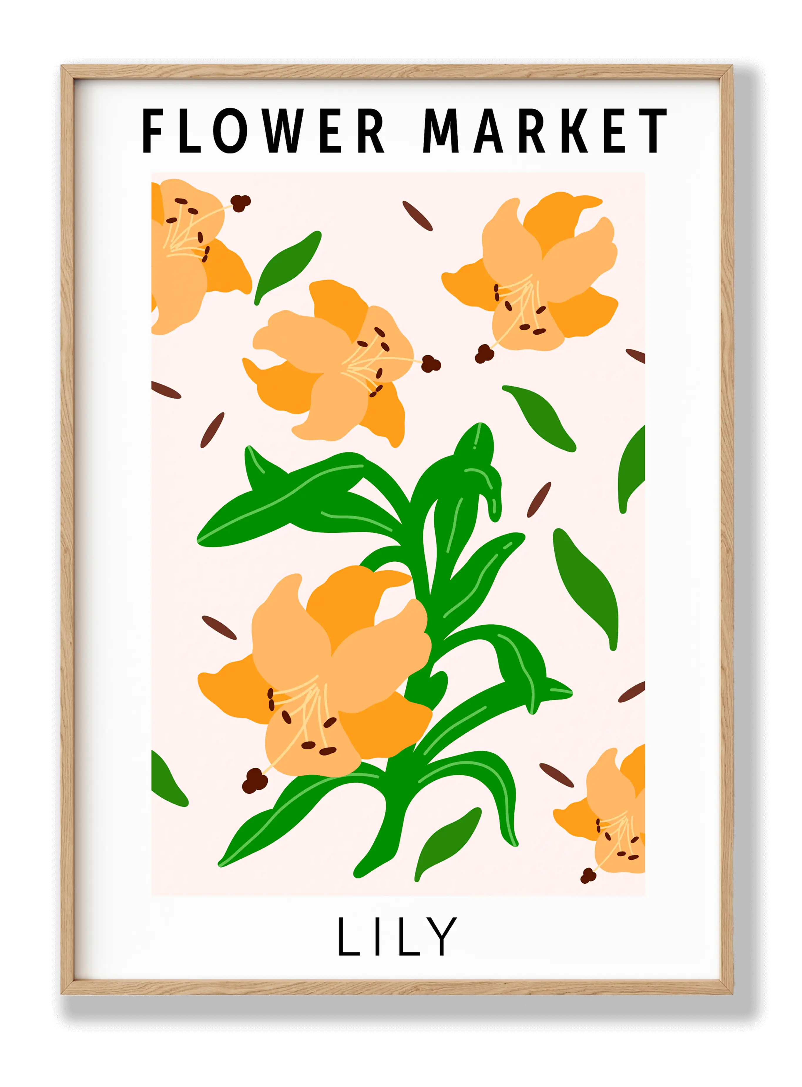 Blumenmarktlilie Poster