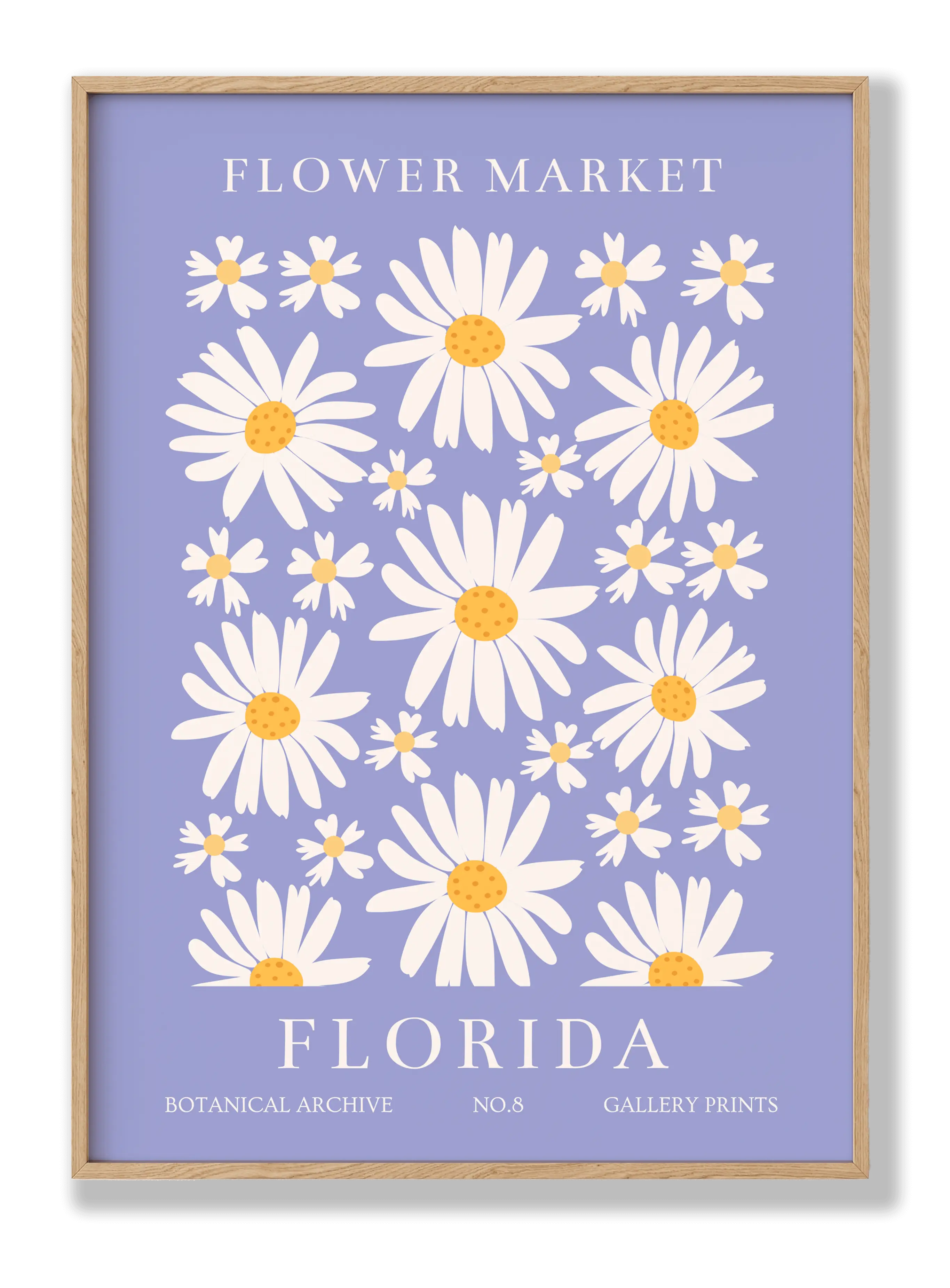 Blumenmarkt Florida Poster