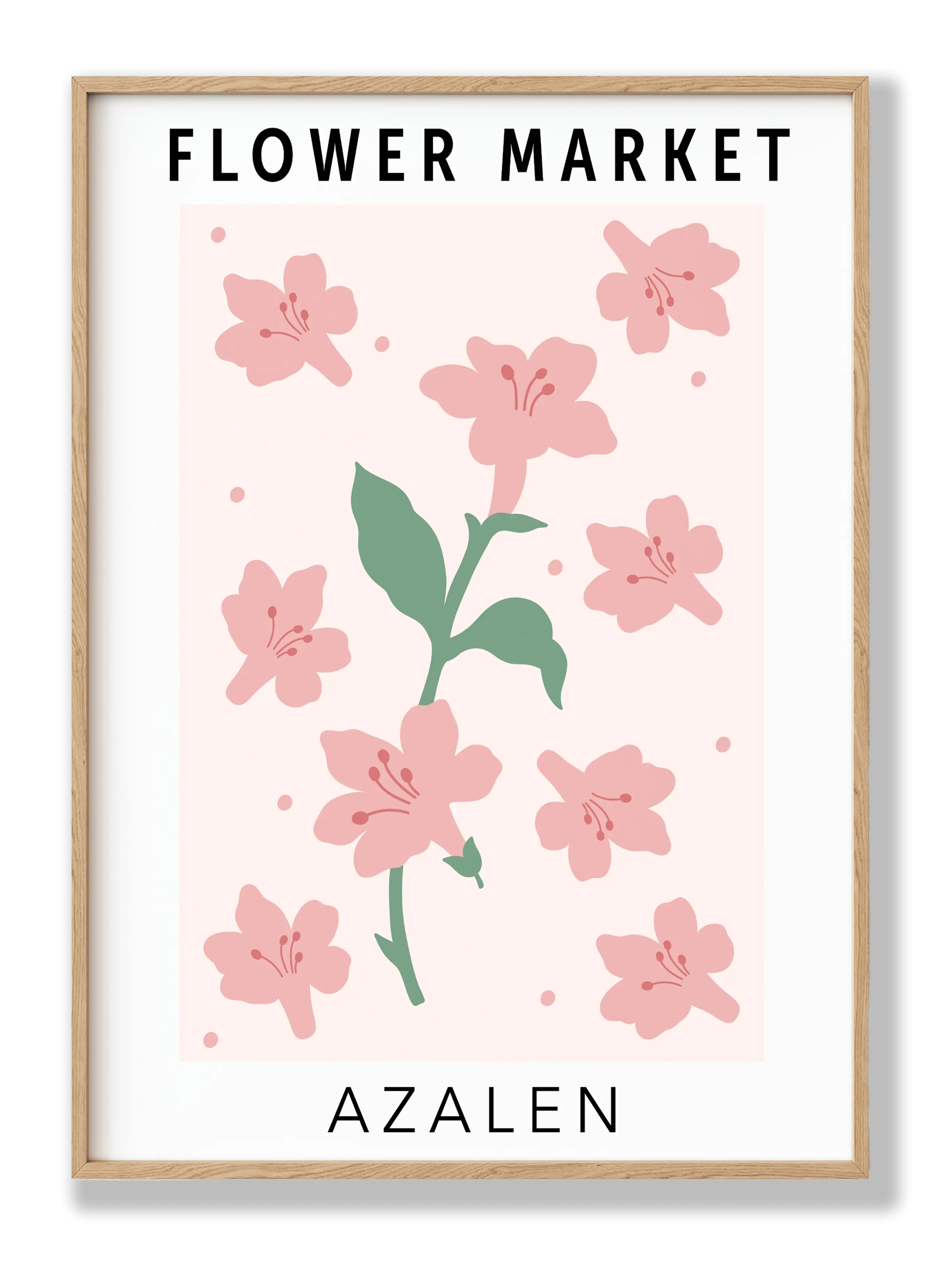 Blumenmarkt-Azaleen Poster