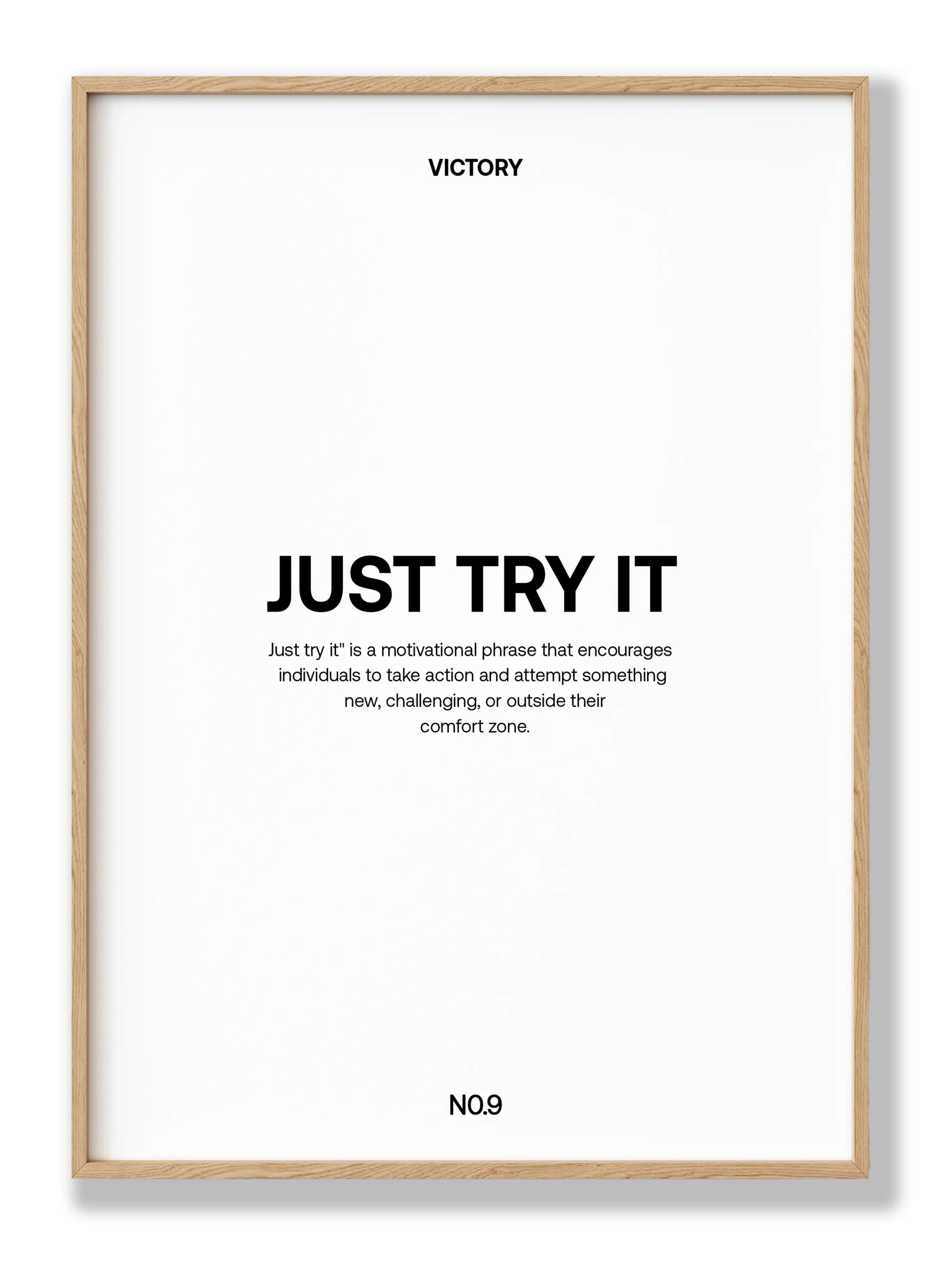 Just Try It Plakat