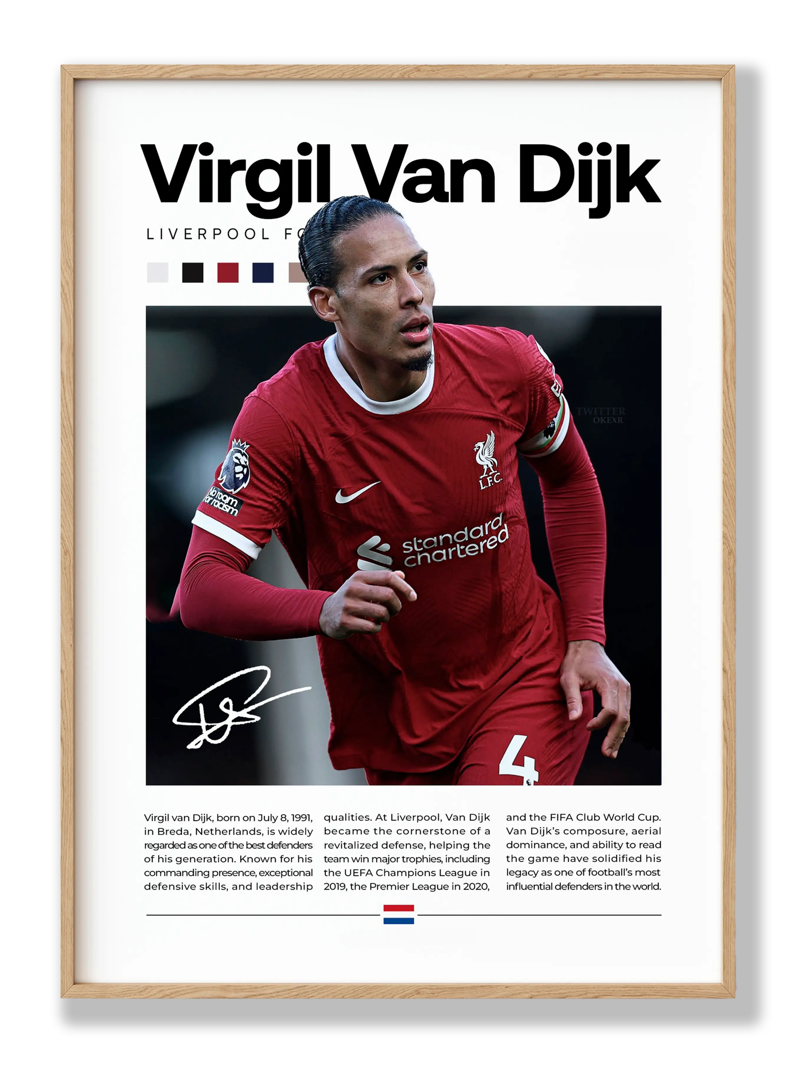 Virgil van Dijk Plakat