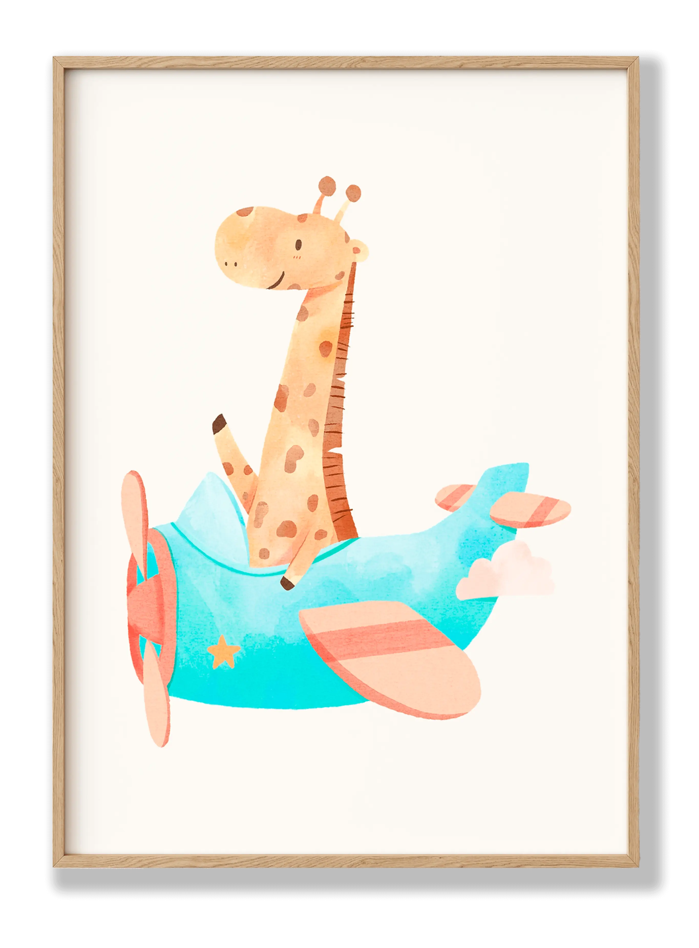 Flying Giraffe Plakat
