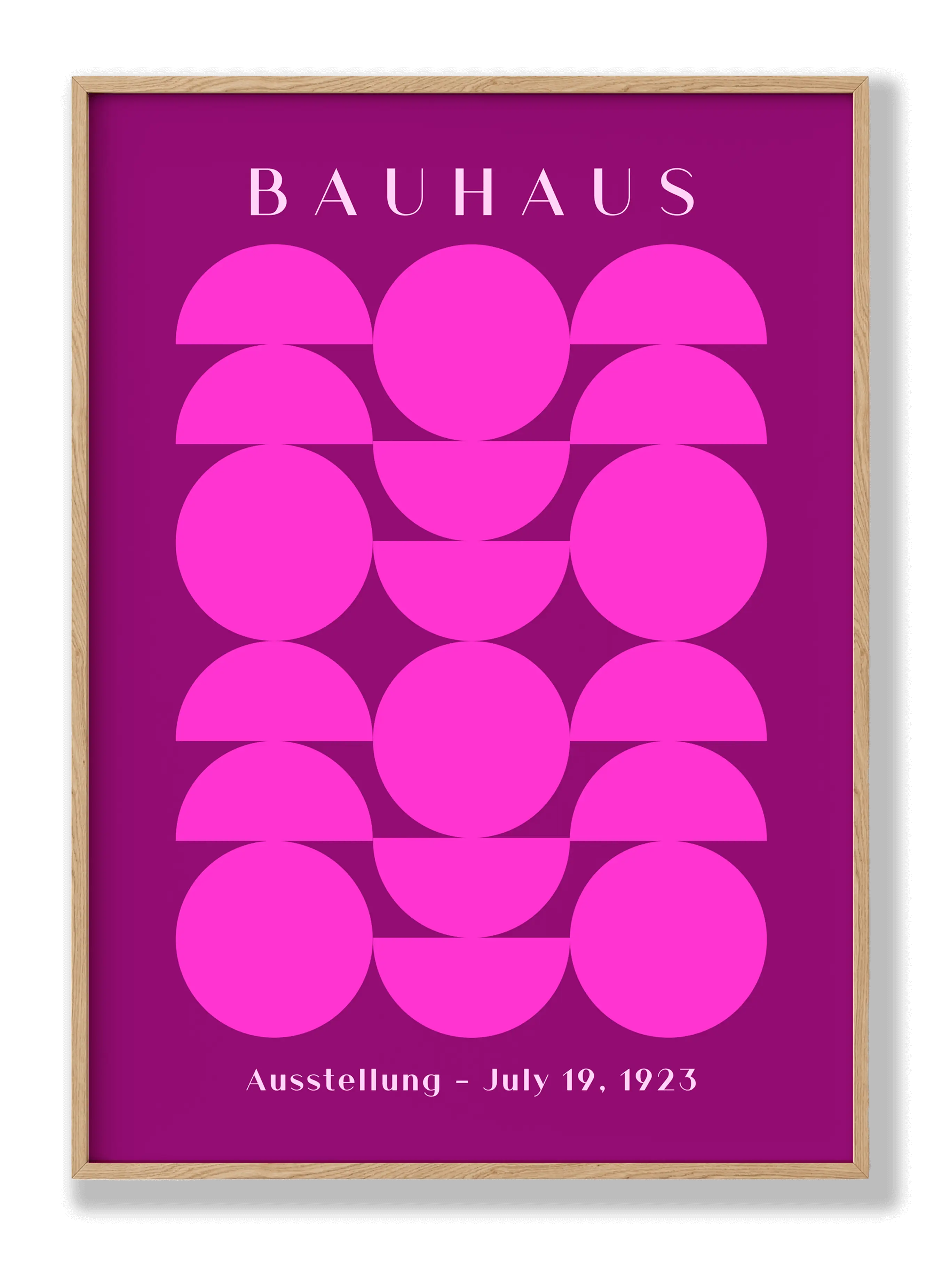 Bauhaus Halblila Poster