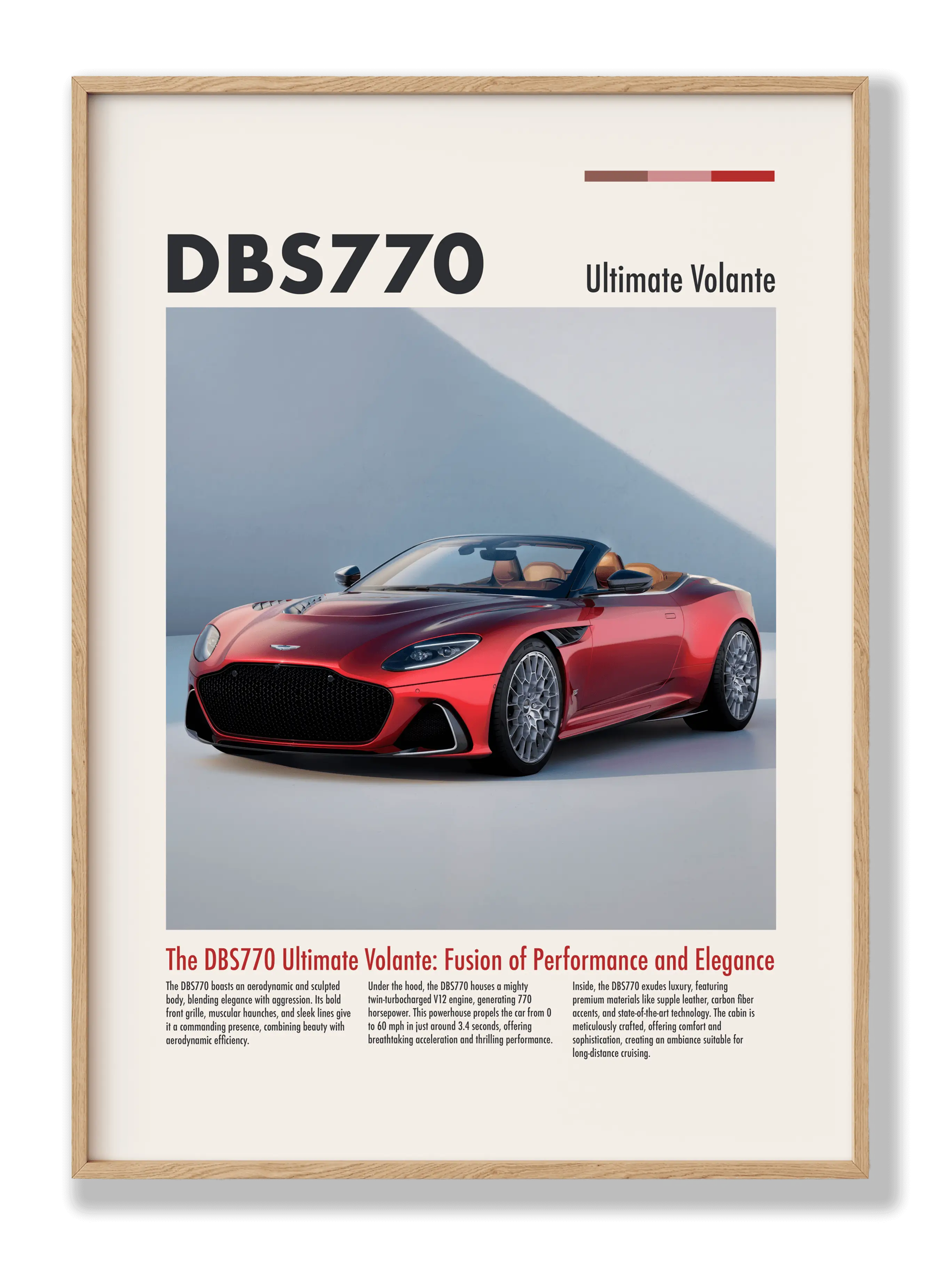 Aston Martin DBS770 Plakat