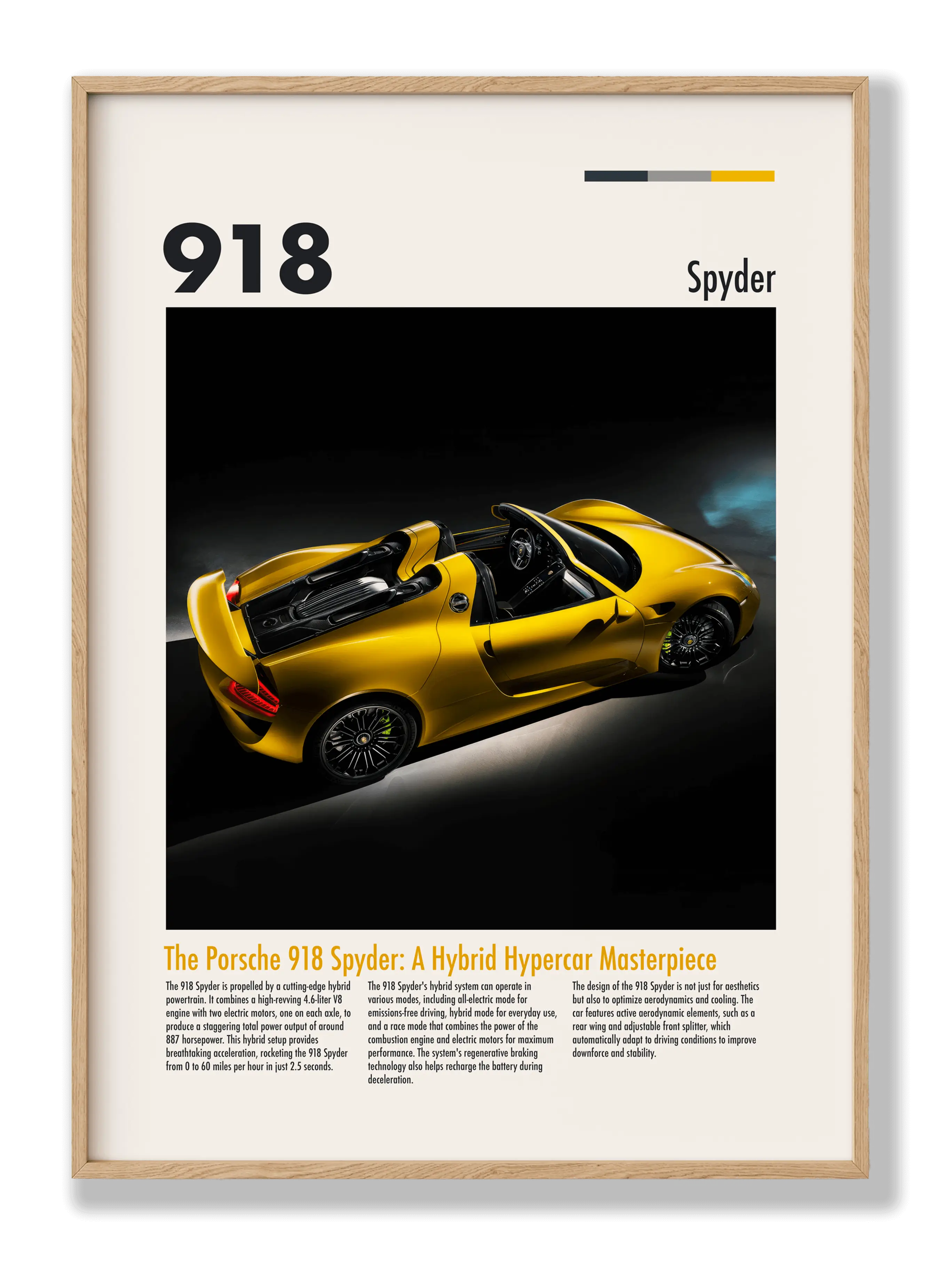Porsche 918 Spyder Plakat
