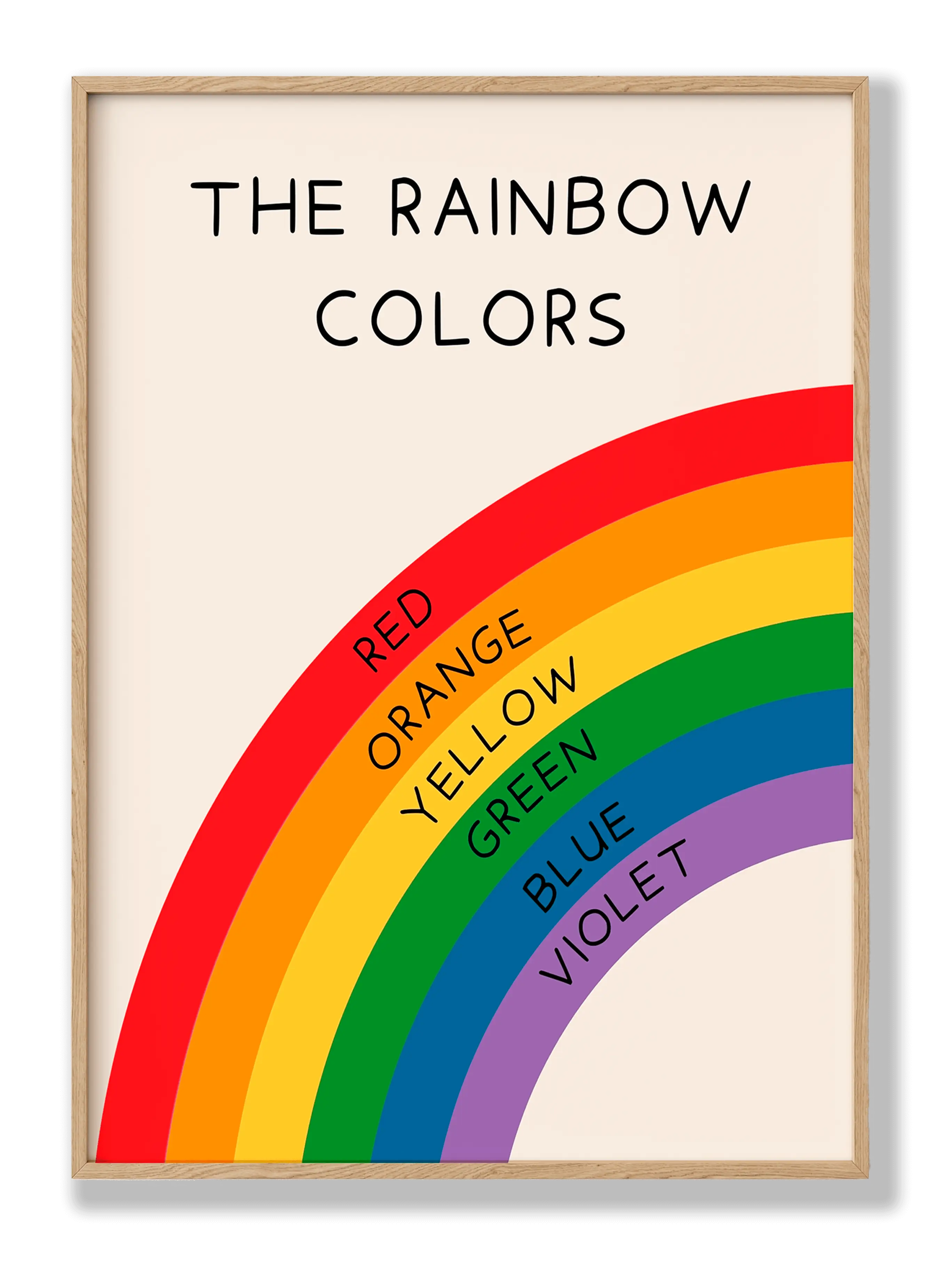 The Rainbow Colors Poster