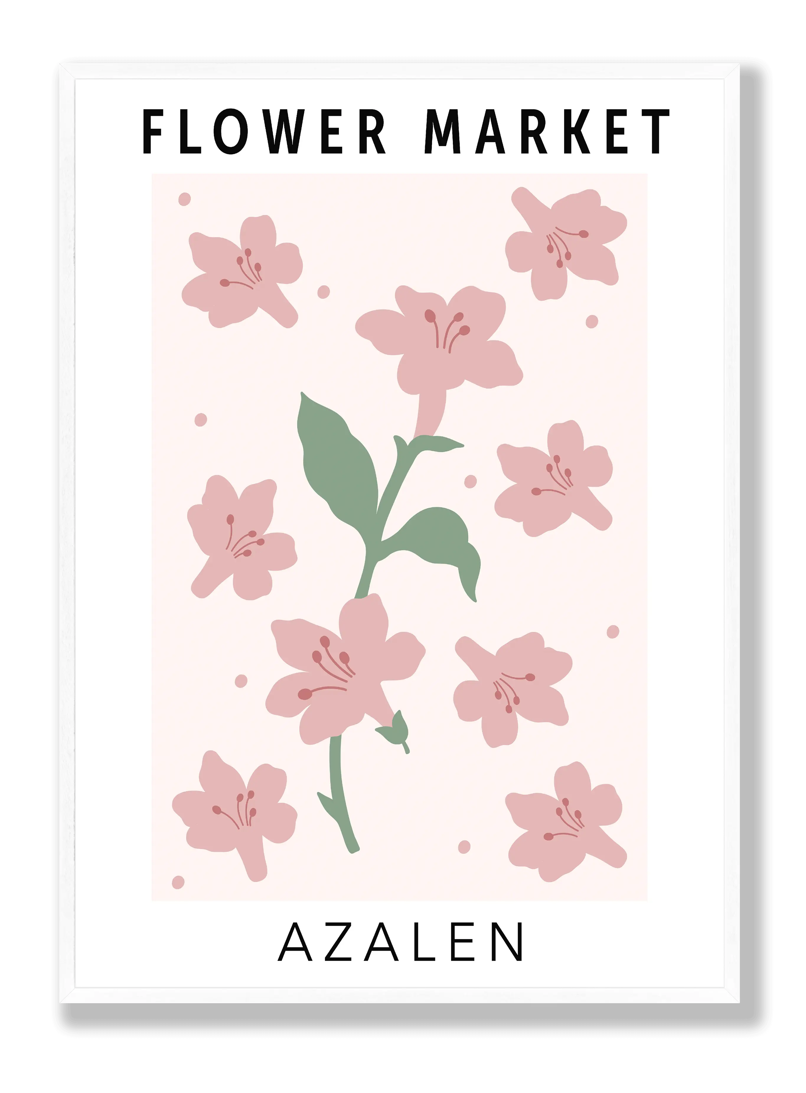 Blumenmarkt-Azaleen Poster