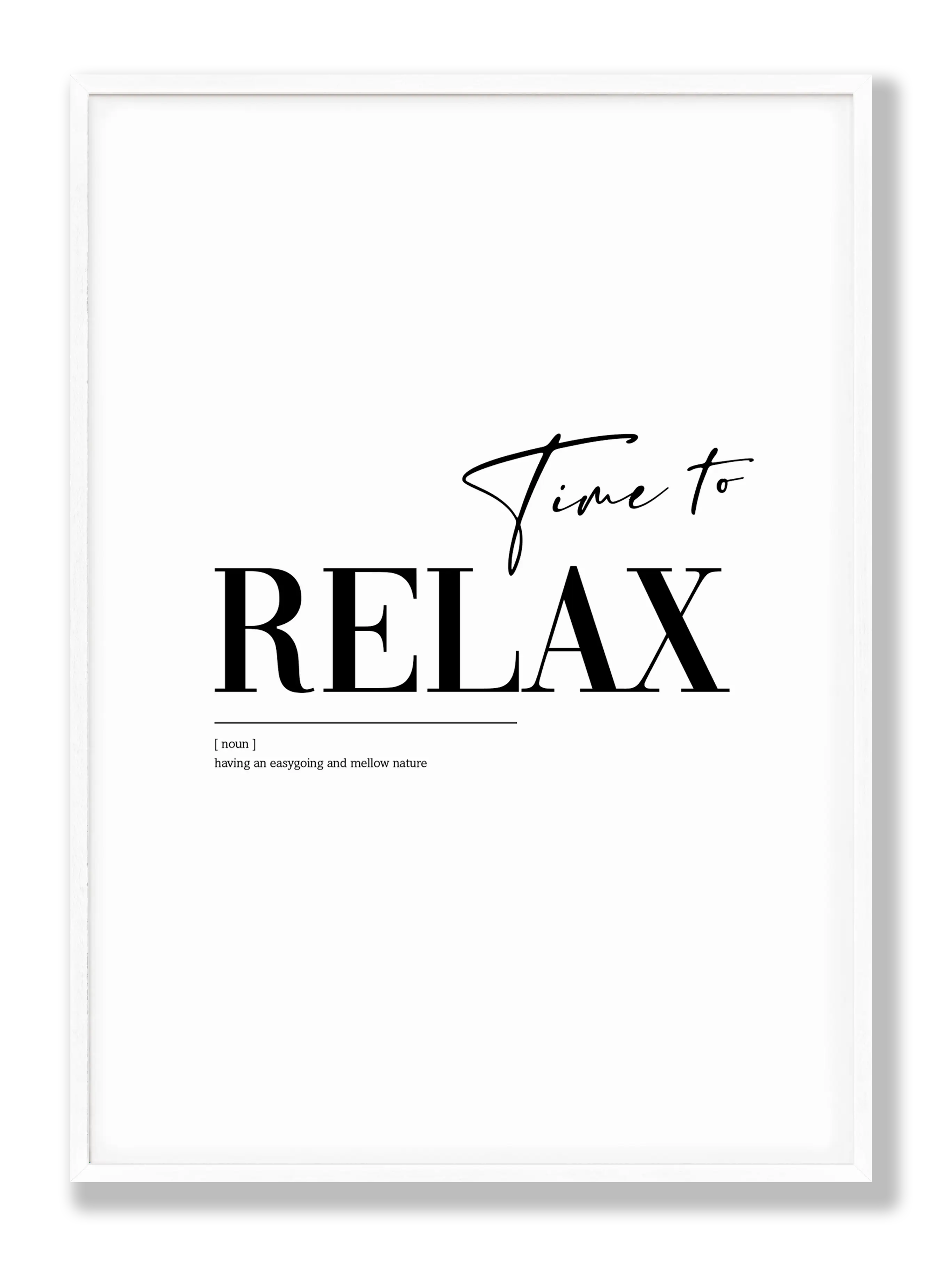 Time to relax Plakat