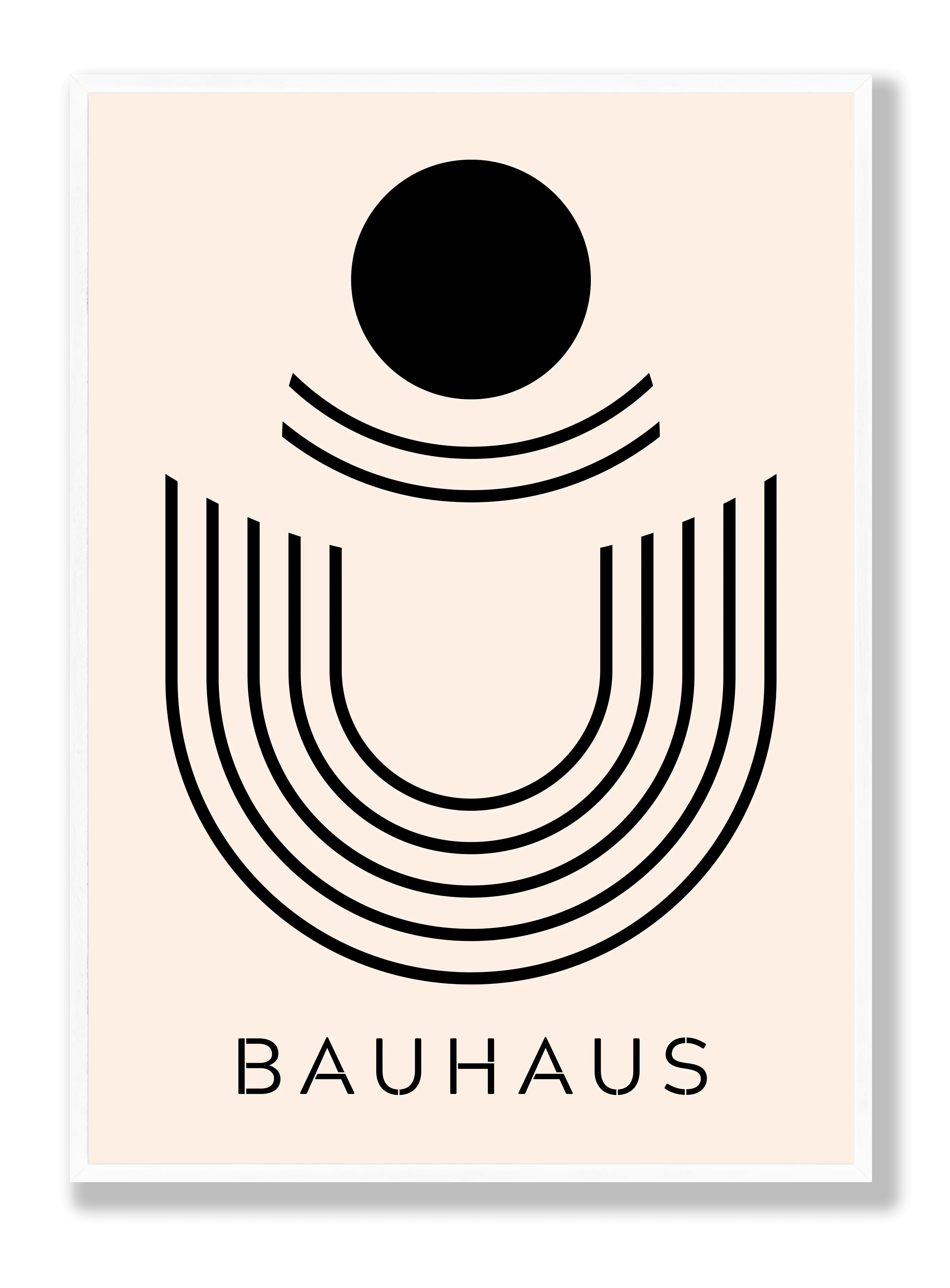 Bauhaus Black Dot Poster