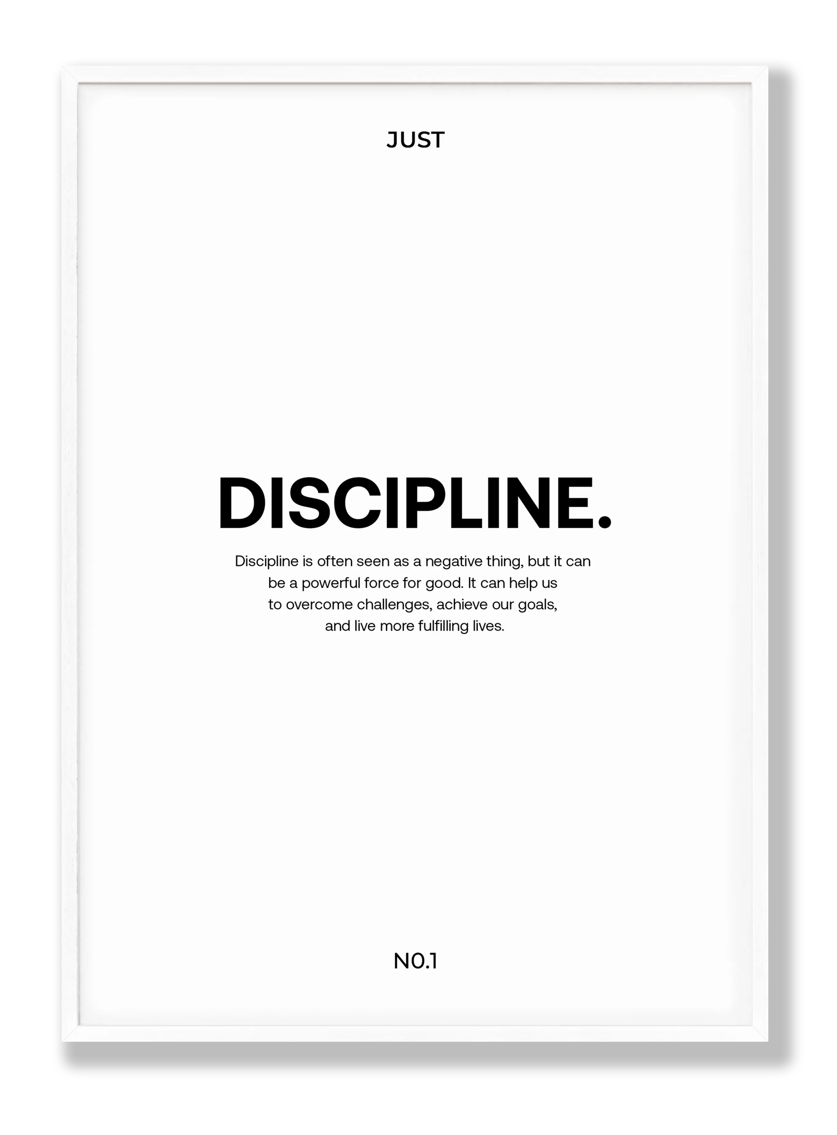 Discipline Plakat