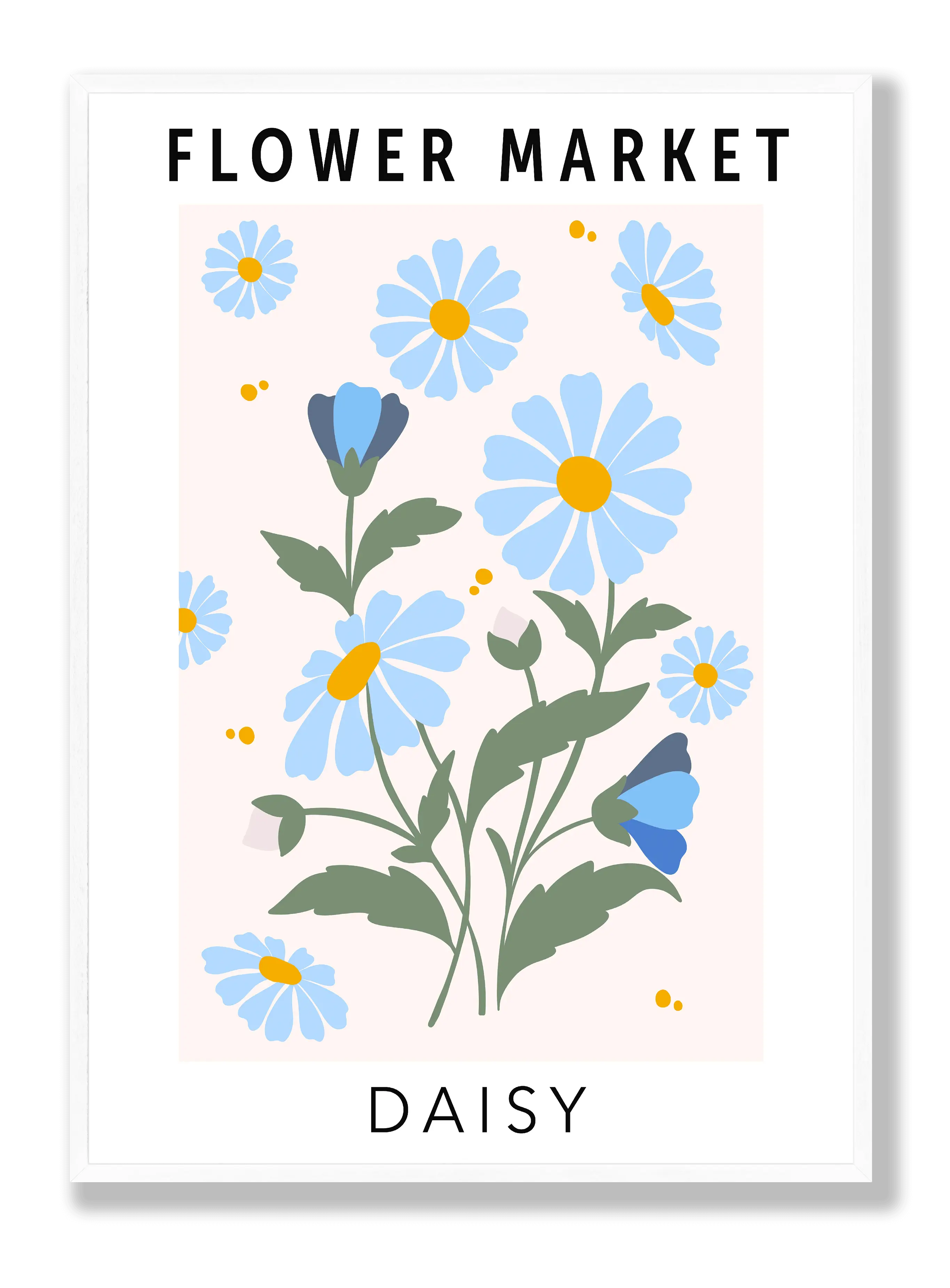 Blumenmarkt-Gänseblümchen Poster