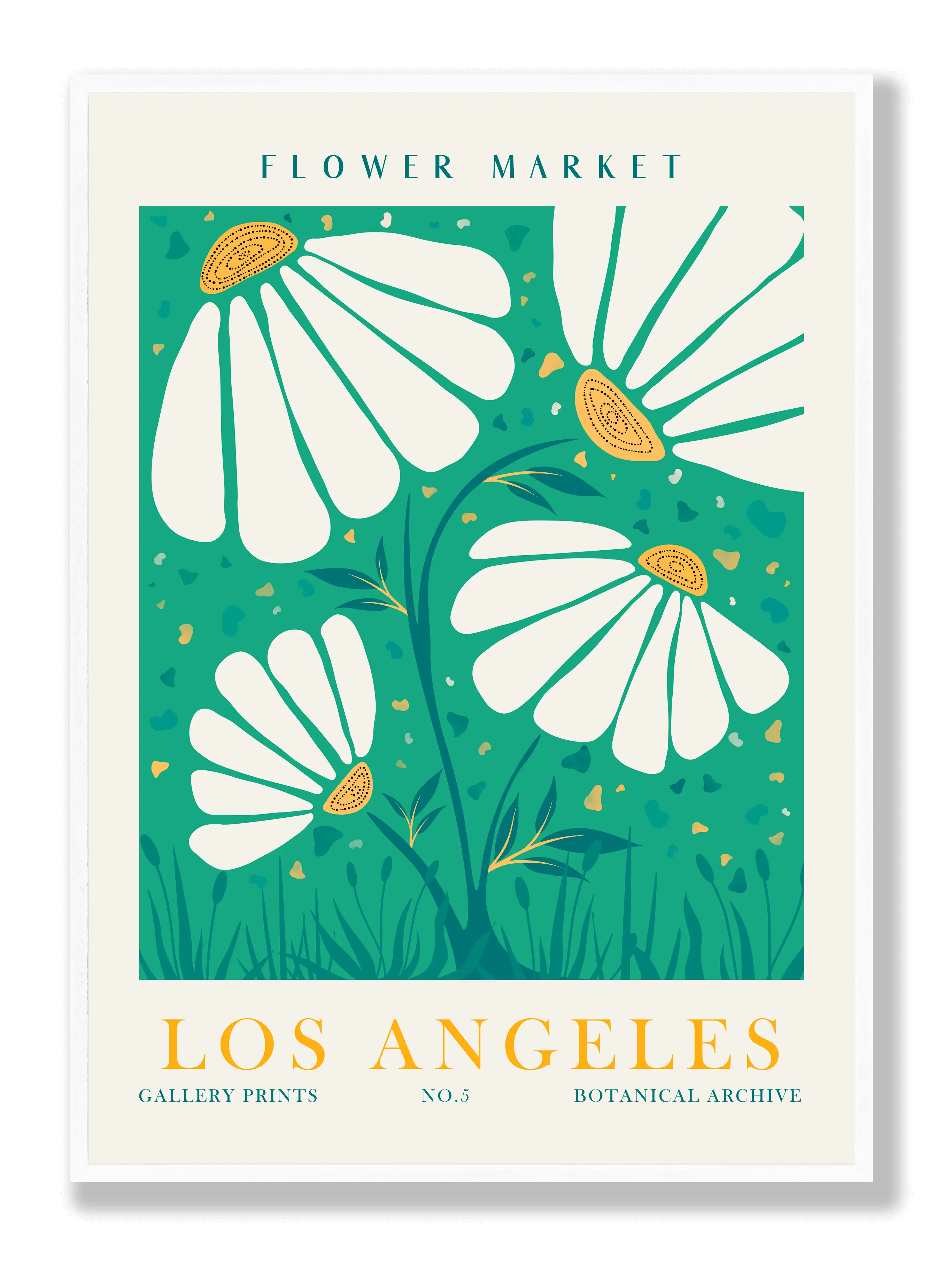 Blumenmarkt Los Angeles Poster