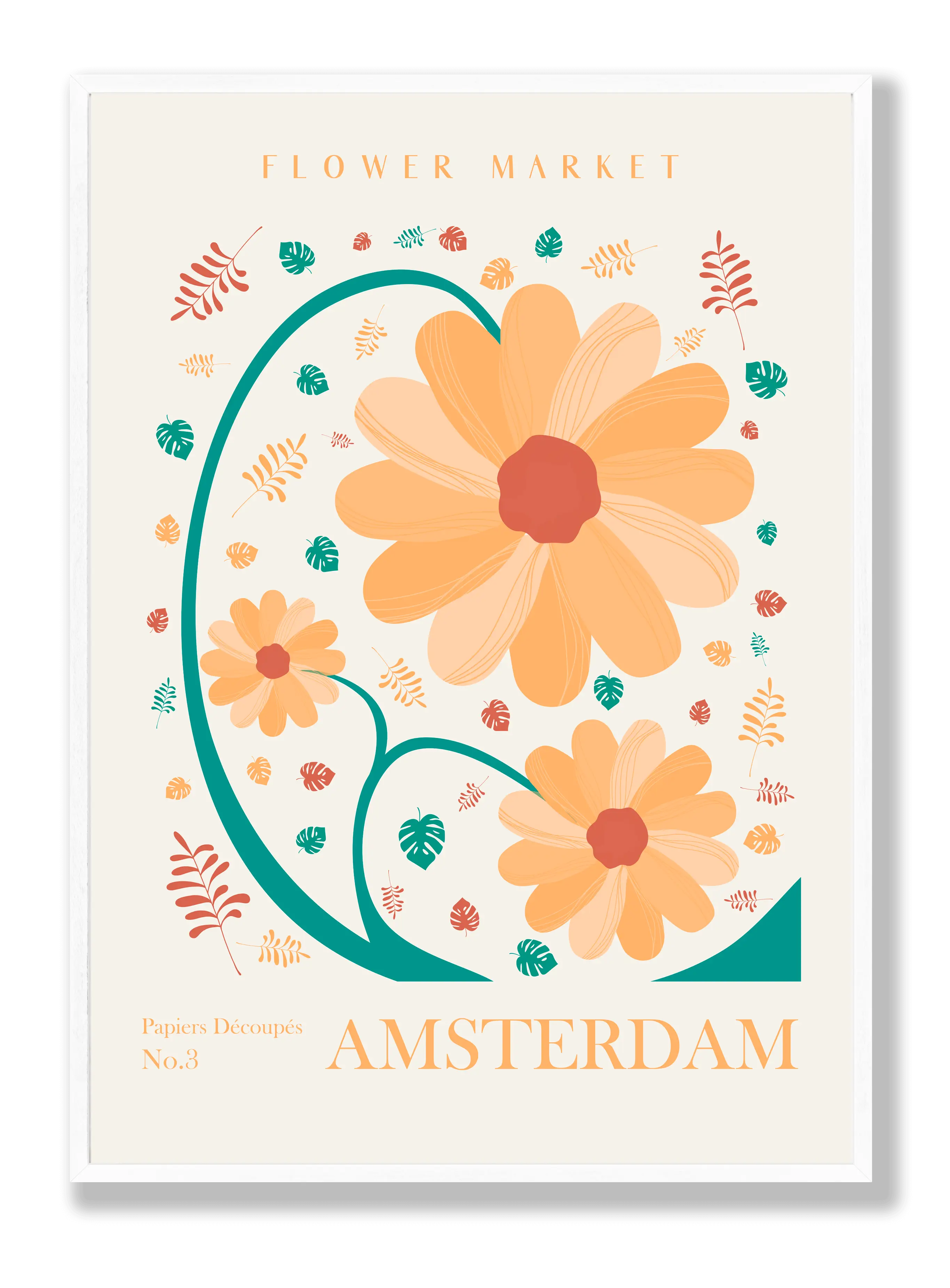 Blumenmarkt Amsterdam Poster