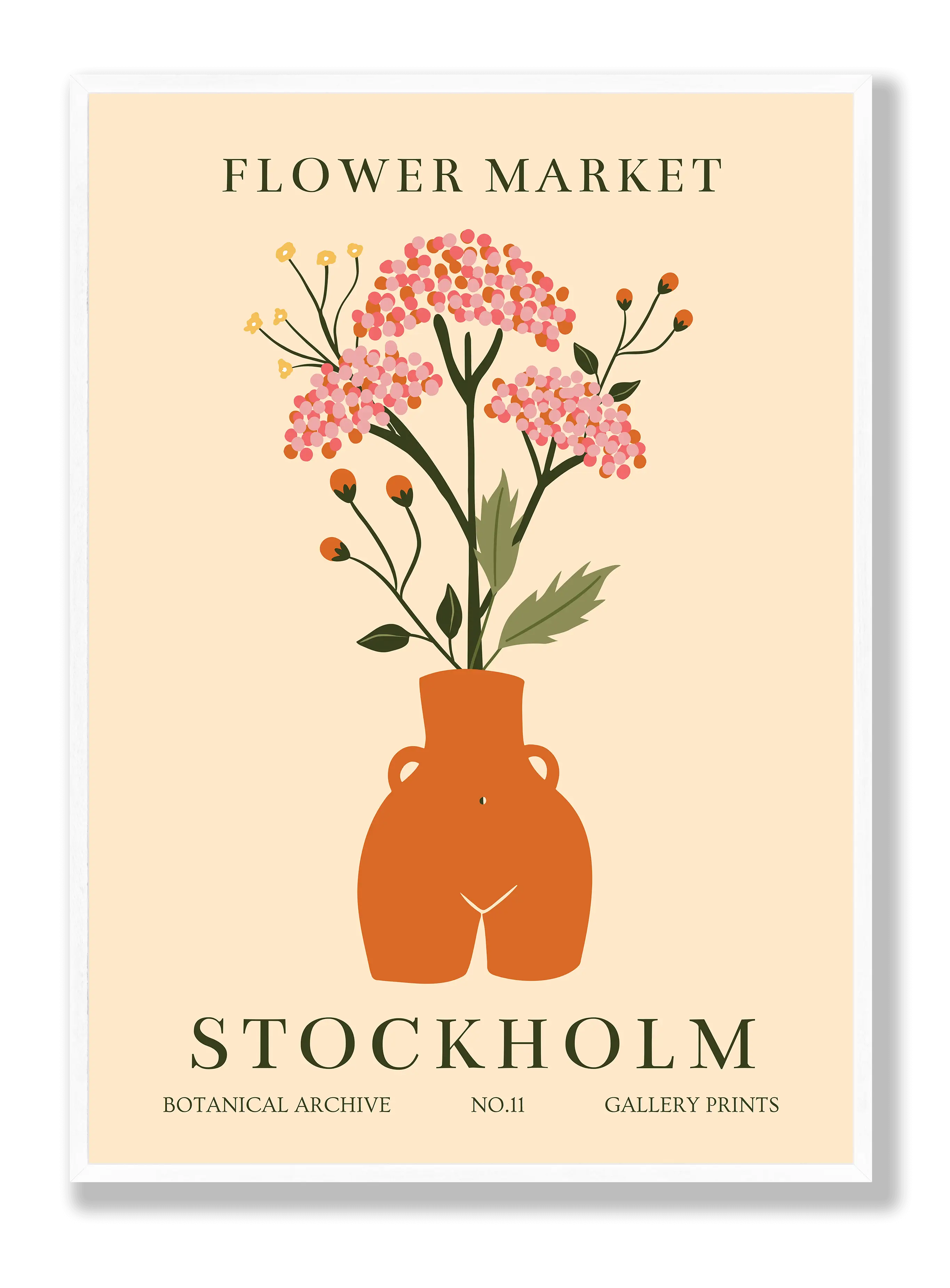 Flower Market Stockholm Plakat
