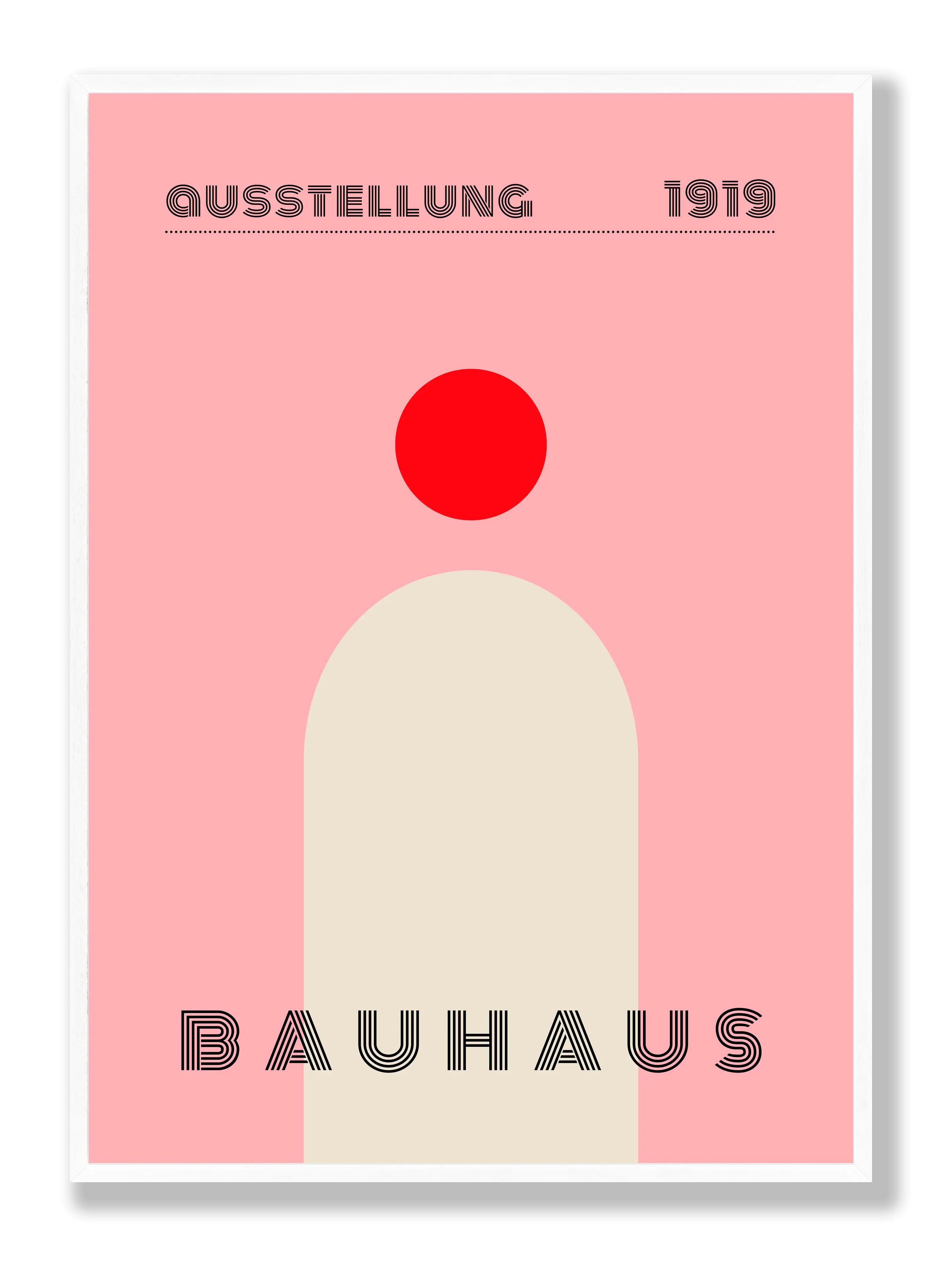 Bauhaus Single Red Plakat