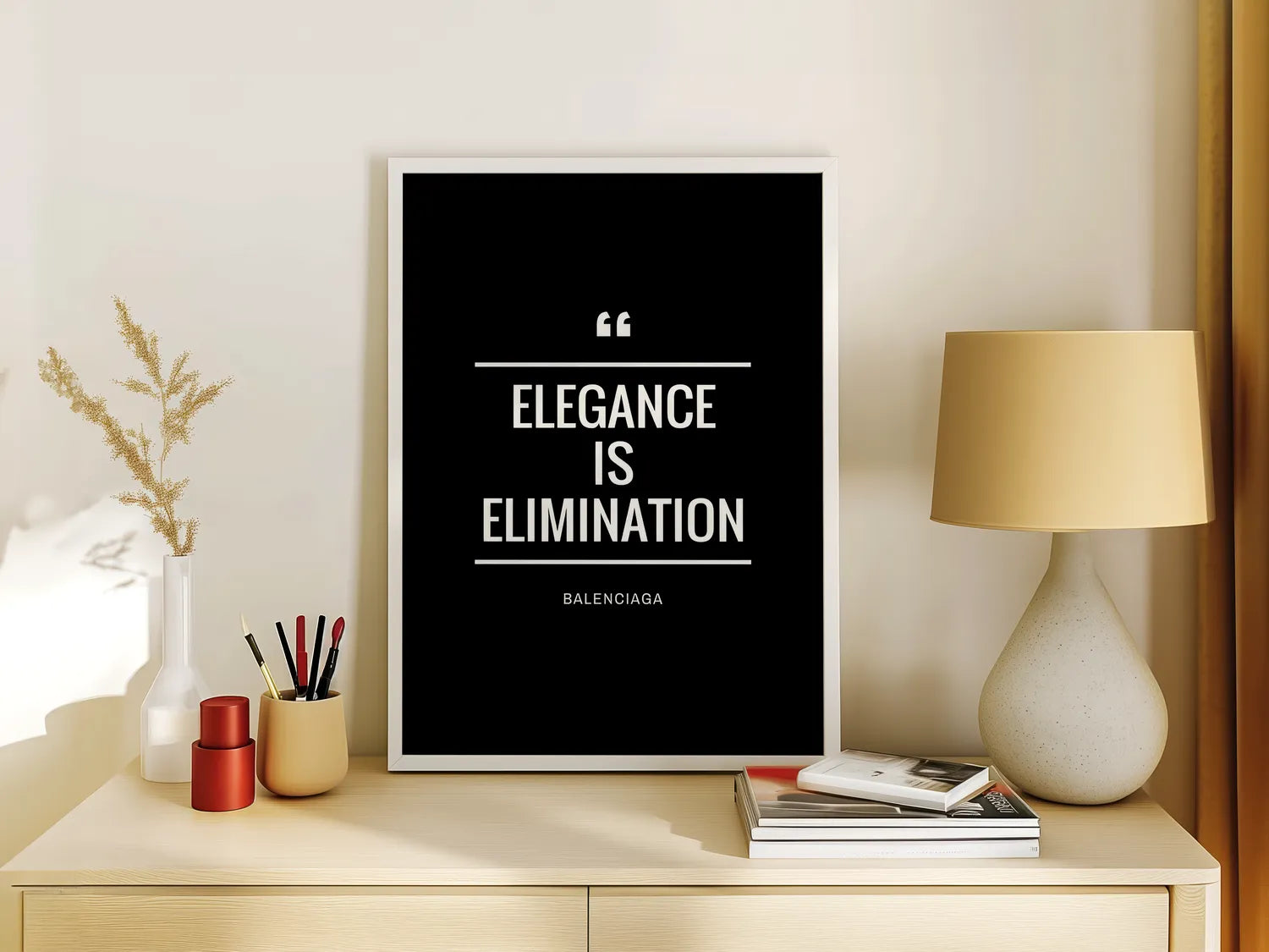 Elegance Is Elimination Plakat