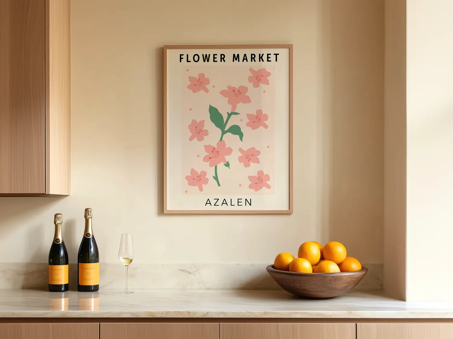 Flower Market Azalen Plakat