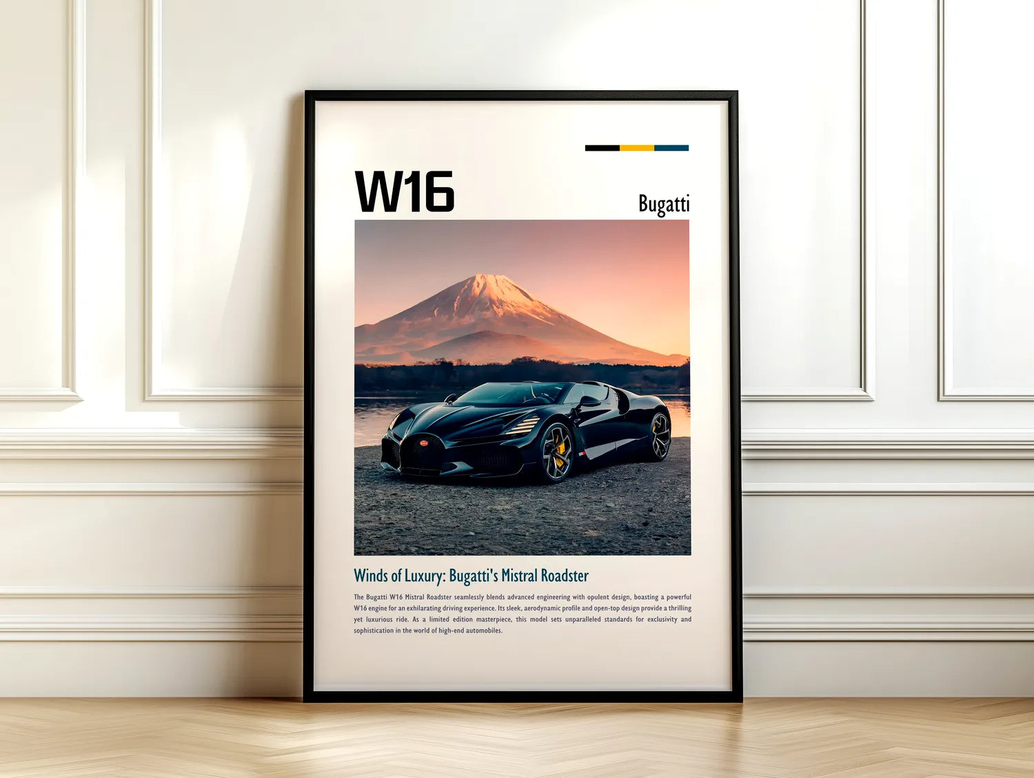 Bugatti Mistral Black Plakat