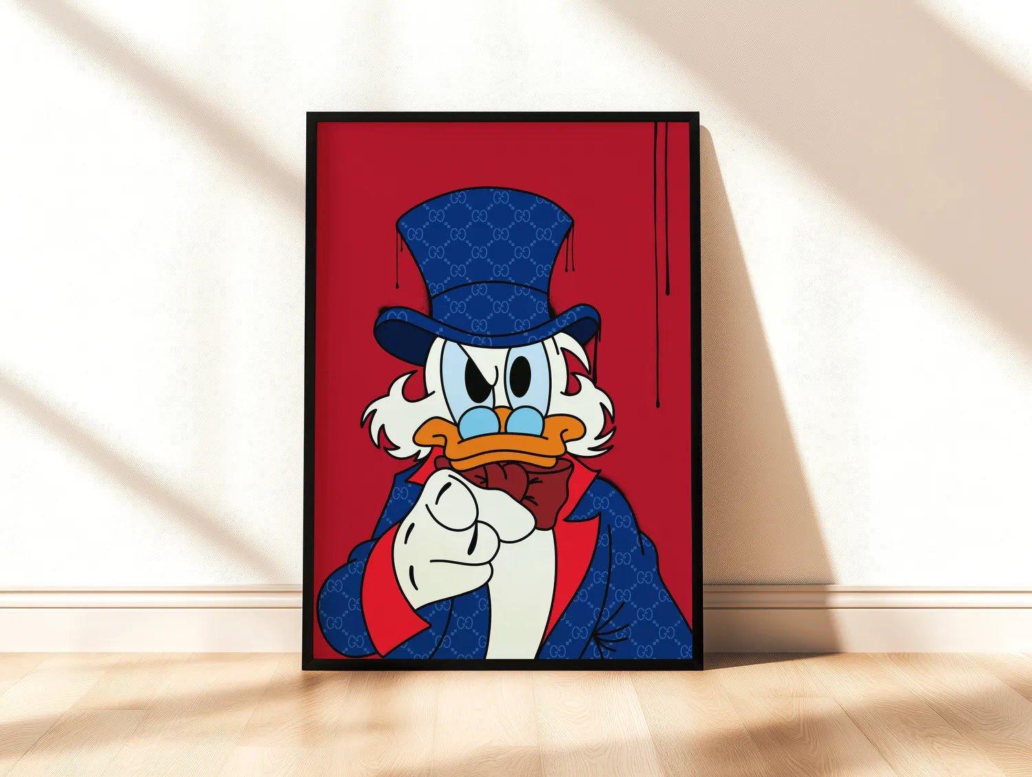 Scrooge McDuck x Gucci Plakat