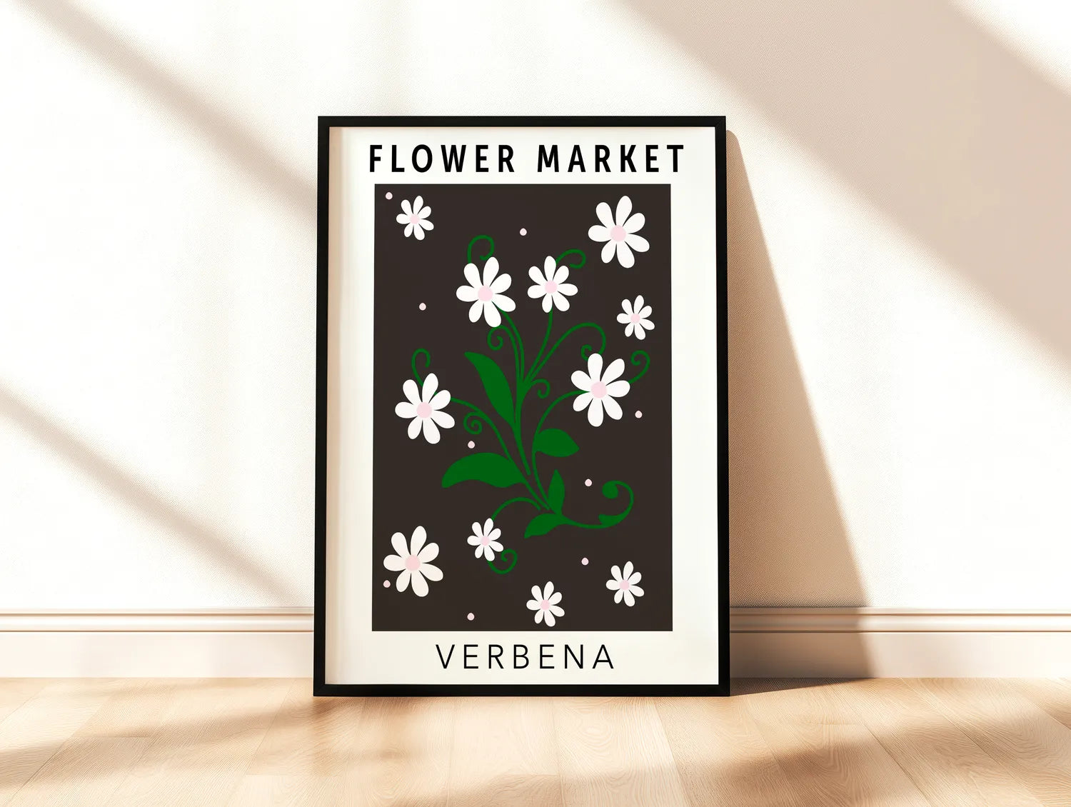 Flower Market Verbena Plakat