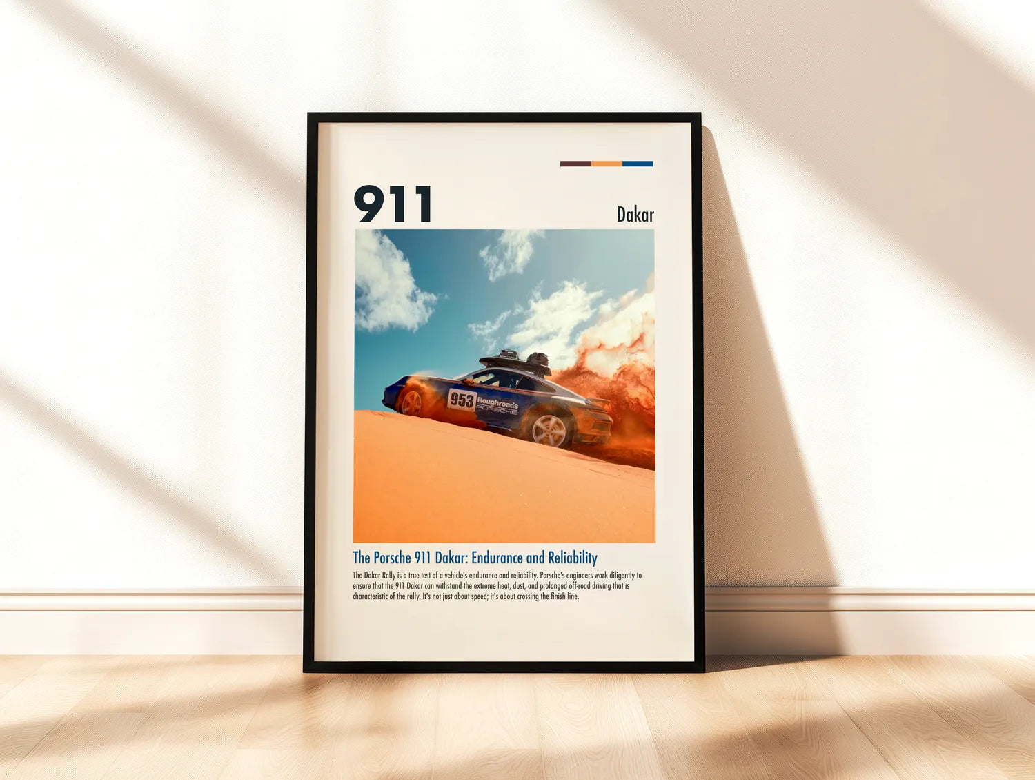 Porsche 911 Dakar Plakat