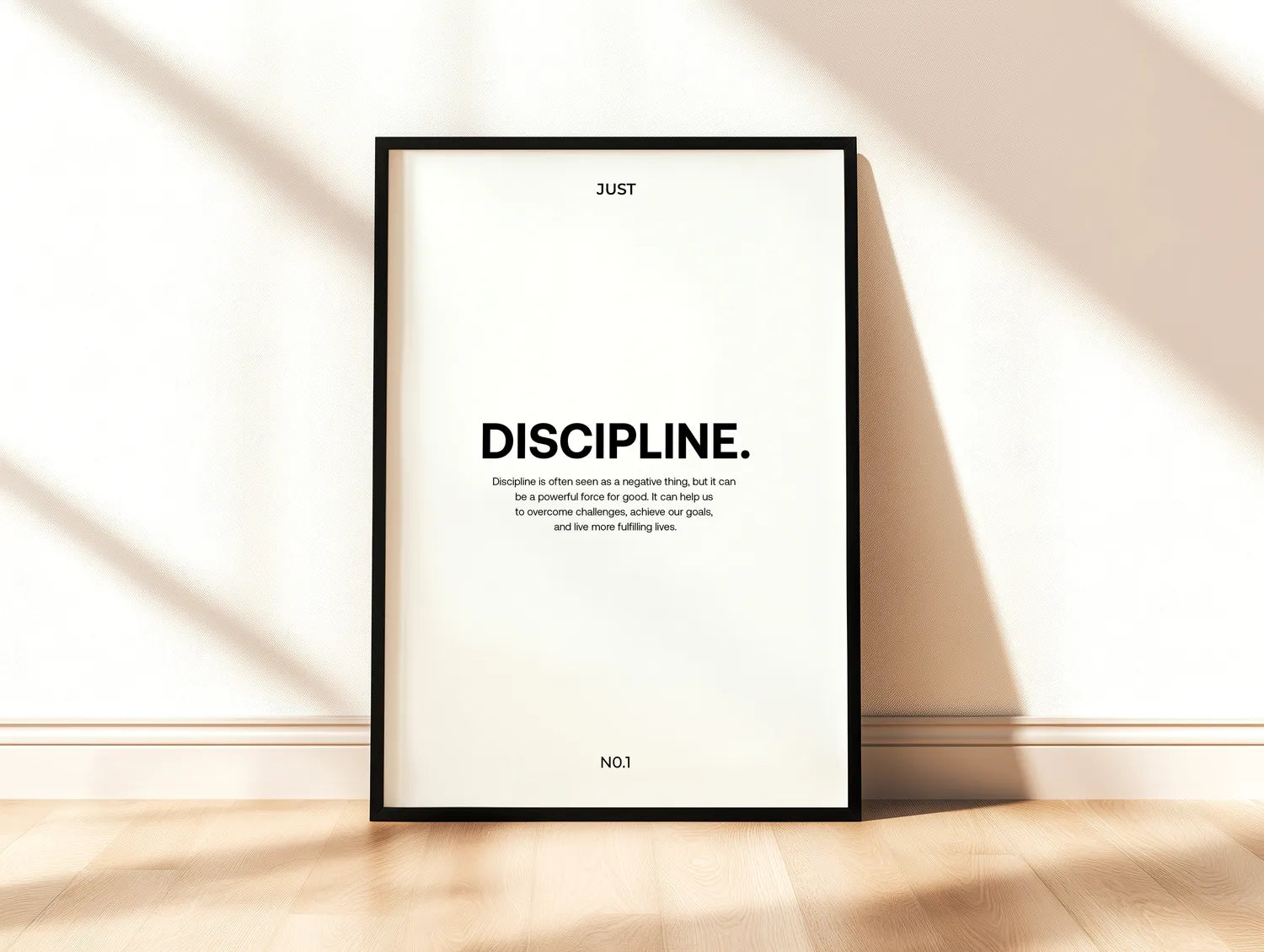 Discipline Plakat